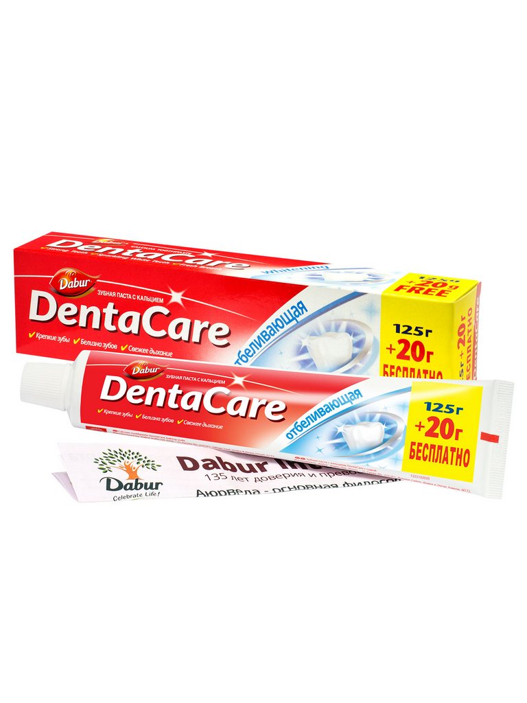 Зубная паста DENTA CARE Отбеливающая 125+20 мл