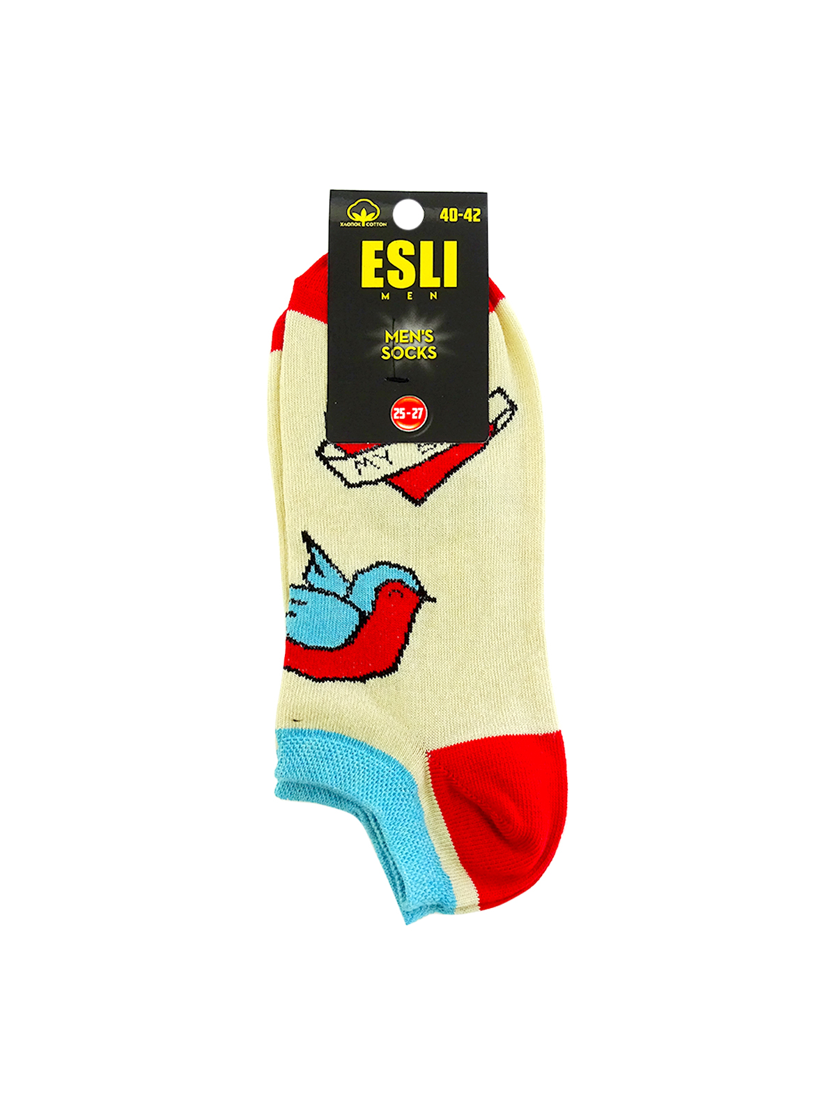Носки мужские ESLI ультрокороткие р.25-27, цвет Ассорти