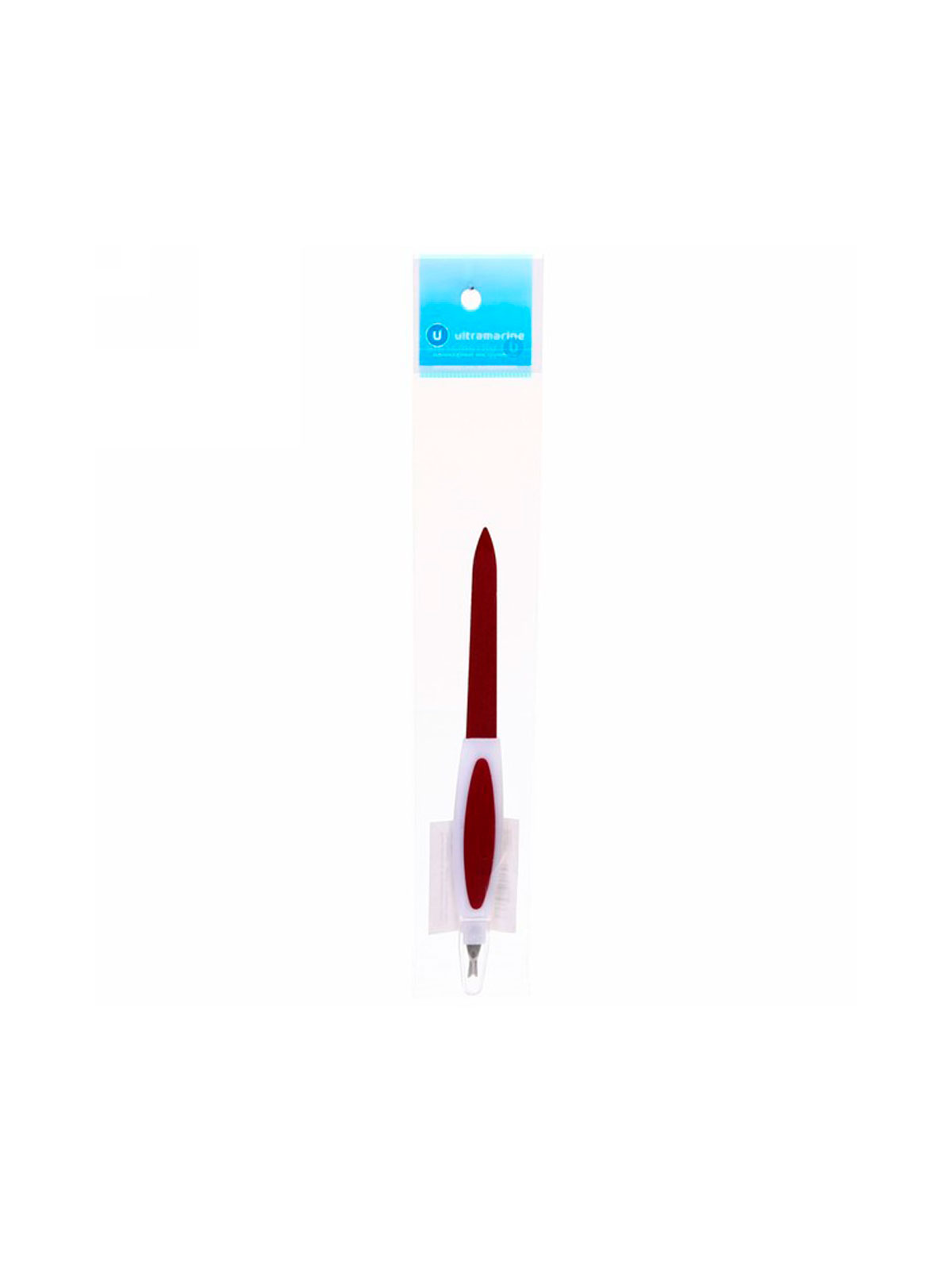 Пилка для ногтей металлическая в пакете "Ультрамарин - Забота", с триммером, цвет микс, 16см, РФ