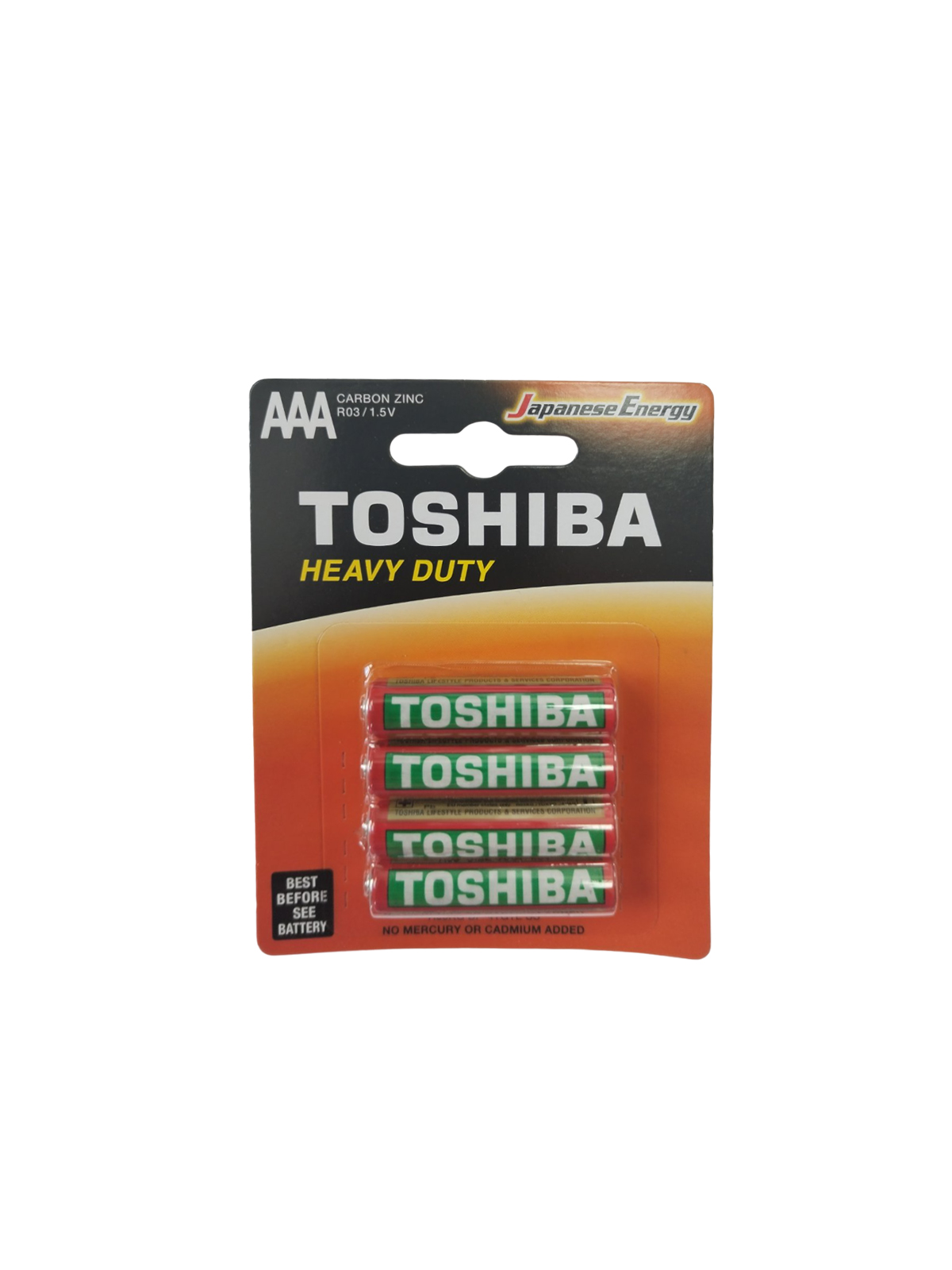 Элемент питания TOSHIBA R-03 AAA BP-4 Heavy Duty, 4 шт