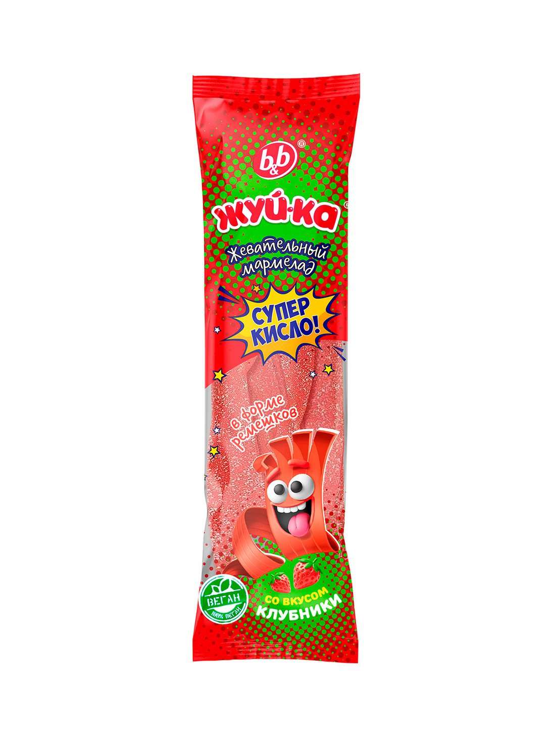 Жуй-ка в форме ремешков со вкус. Клуб. 150г.