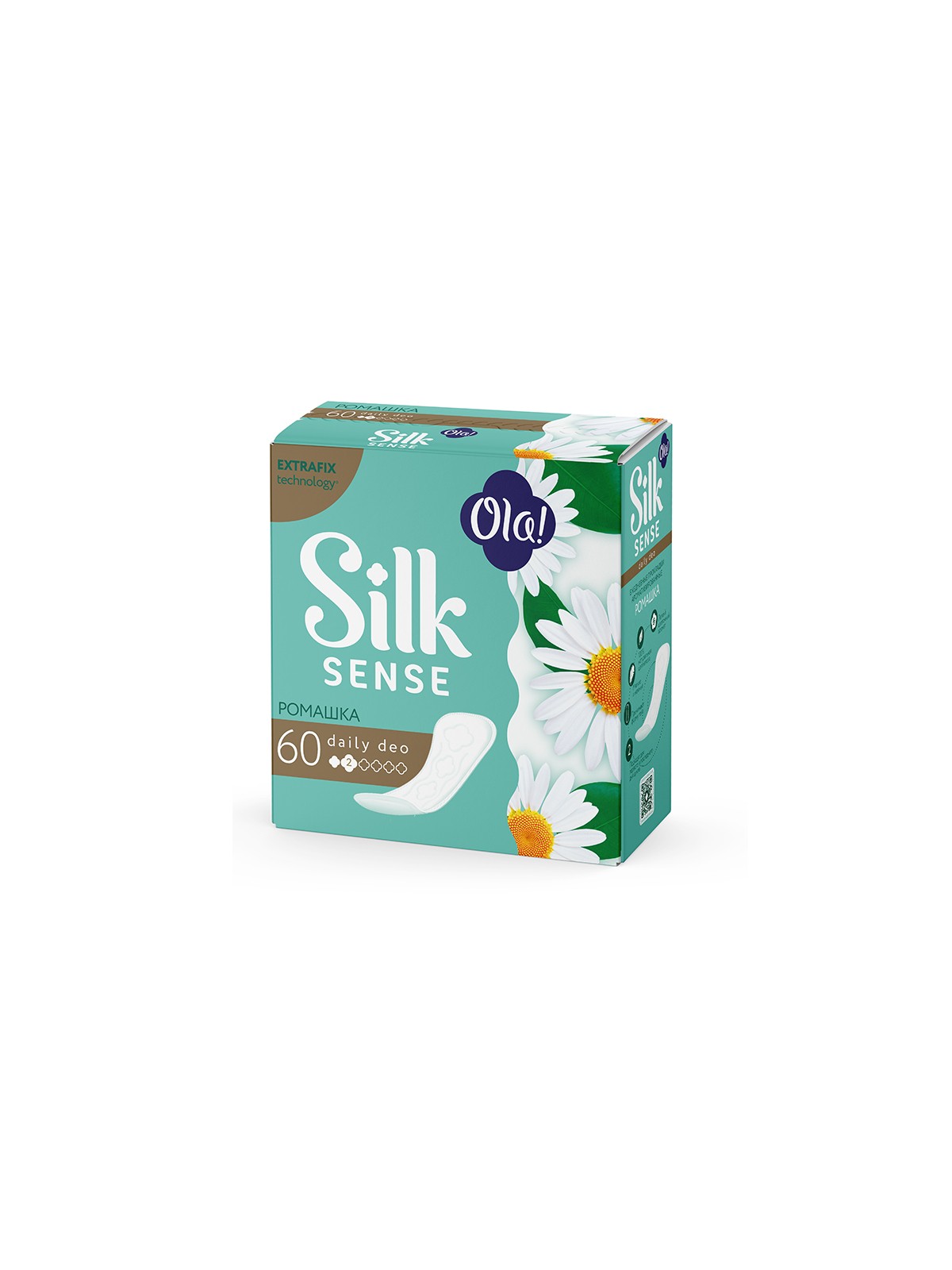 Прокладки Ola! Silk Sense DAILY DEO  ежедневные Ромашка уп.60 шт.