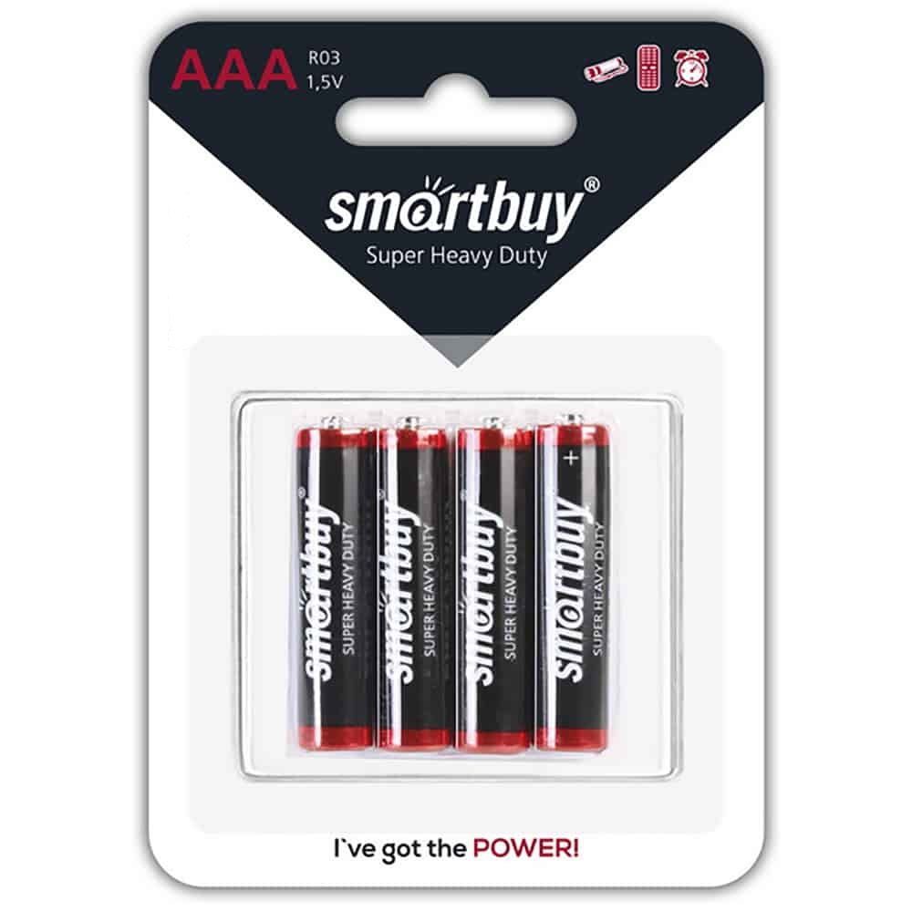 Батарейка солевая Smartbuy R03/4B (48/960)  (SBBZ-3A04B)