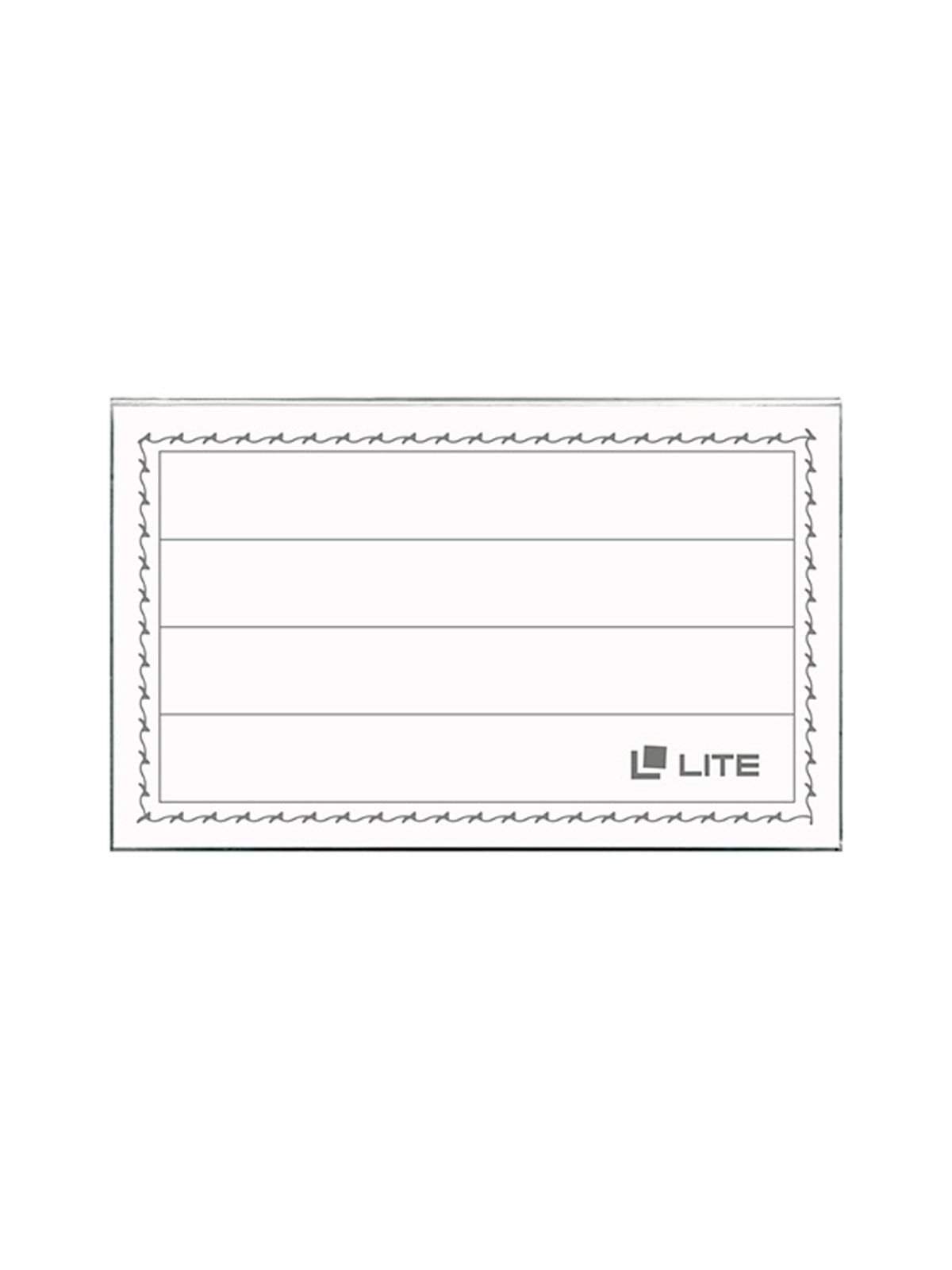 Бейдж LITE гориз. 91х57мм с клипсой и булавкой с вклад.прозр.
