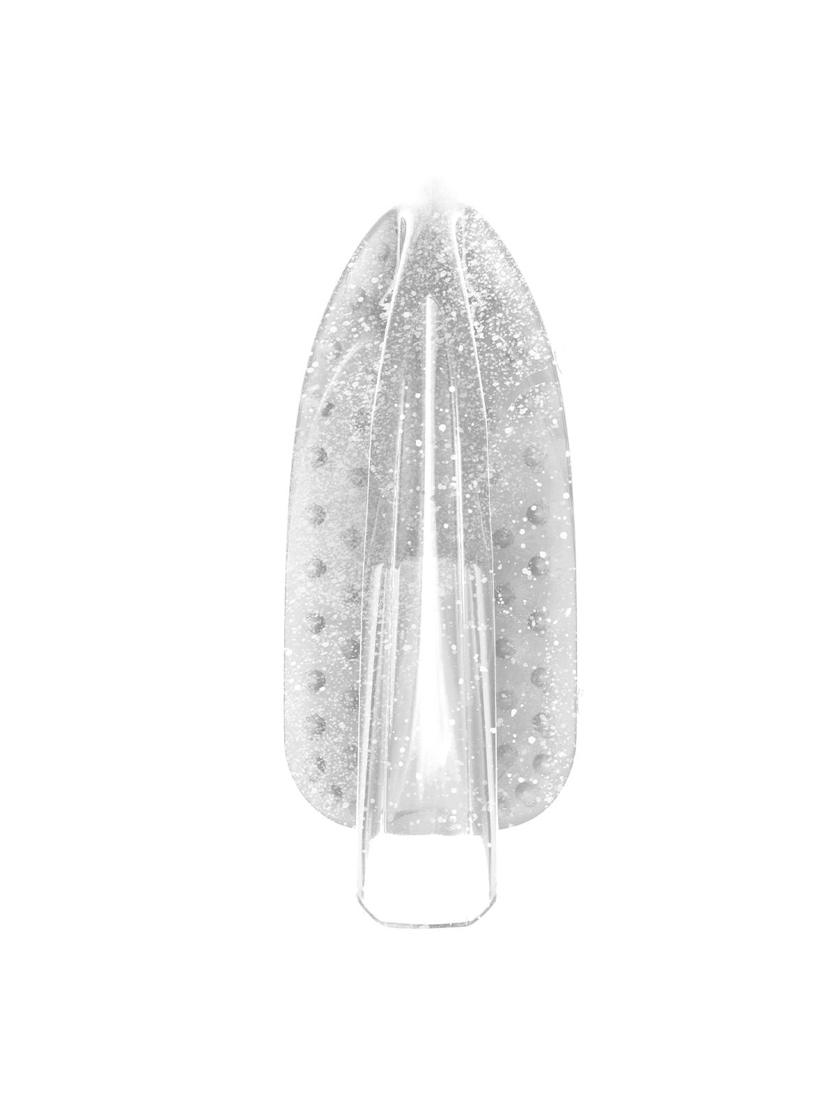 Щетка - утюжок Vogue 13,5 см кристально-прозрачный