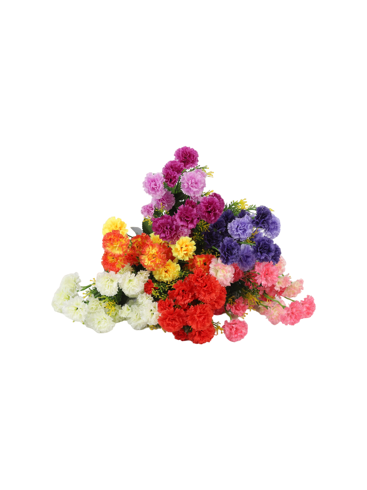 Букет искусственный "Гвоздика", 21 цветок, 35 см