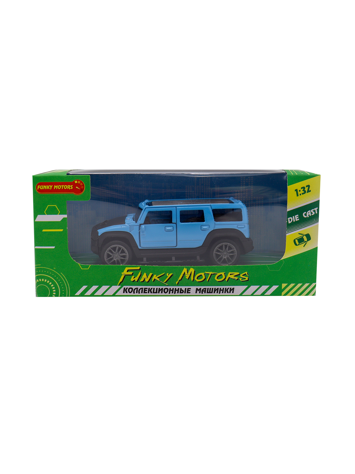 Машинка инерционная "Funky Toys" DIE-CAST, 1:32, металл, открыв.двери, в коробке, в асс-те