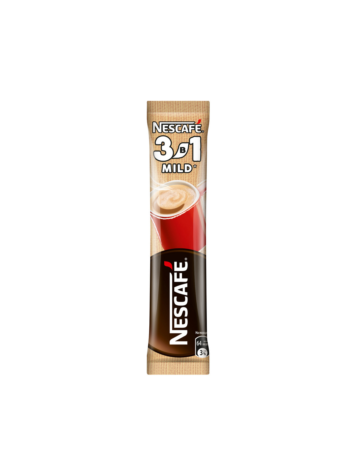 Напиток кофейный растворимый NESCAFE 3в1 Мягкий  14,5г стик