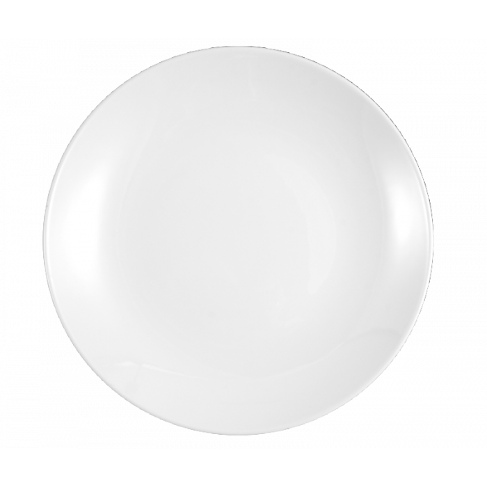 Тарелка керамическая, d=8", цвет белый (PL-503)