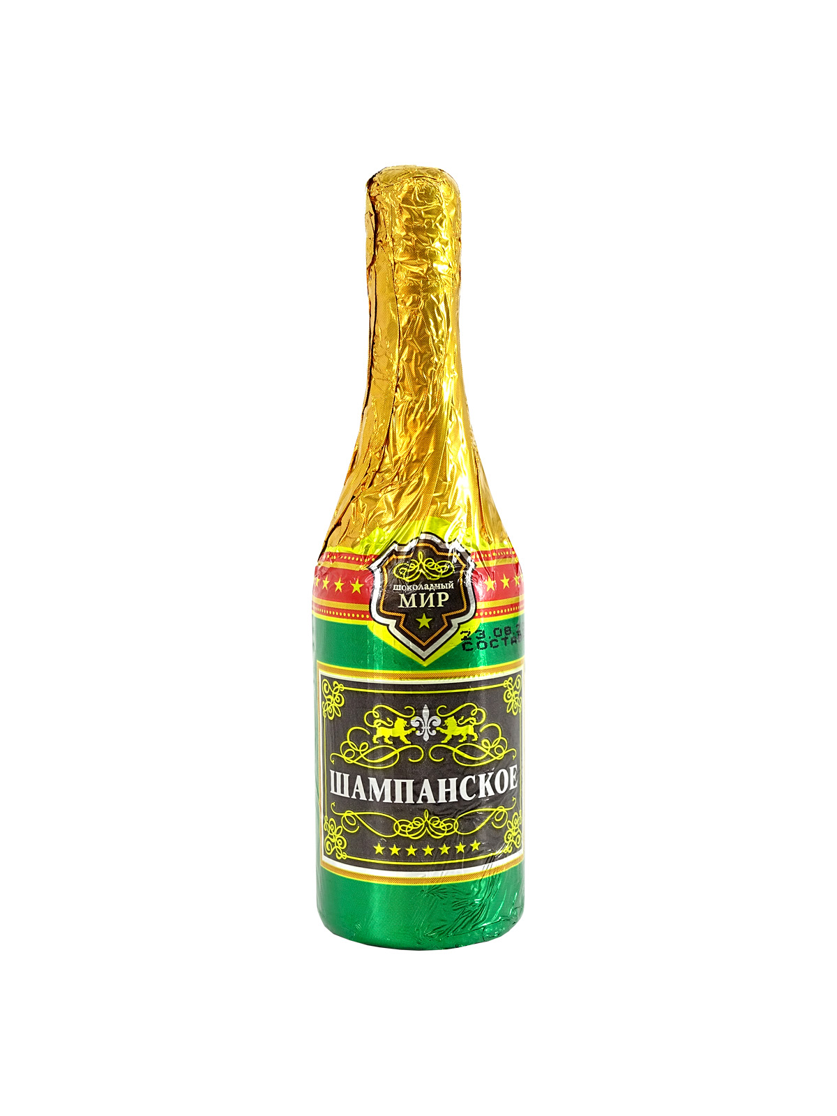 Полое фигурное изделие из глазури: сладкий подарок Шампанское 40 г