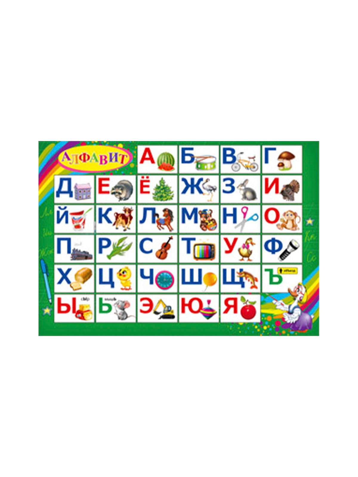 Настольное покрытие для лепки А4+,  АЛФАВИТ (НПД-0894) пластик ПХ