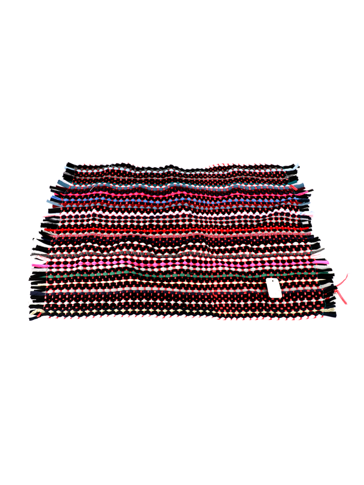 Коврик плетеный, 38х56 см, разноцветный