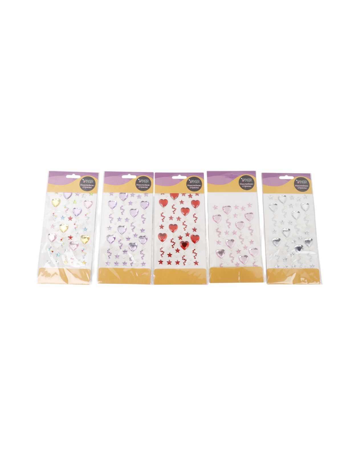 Наклейки-стразы декоративные, 15*9,5 cм (PK450)