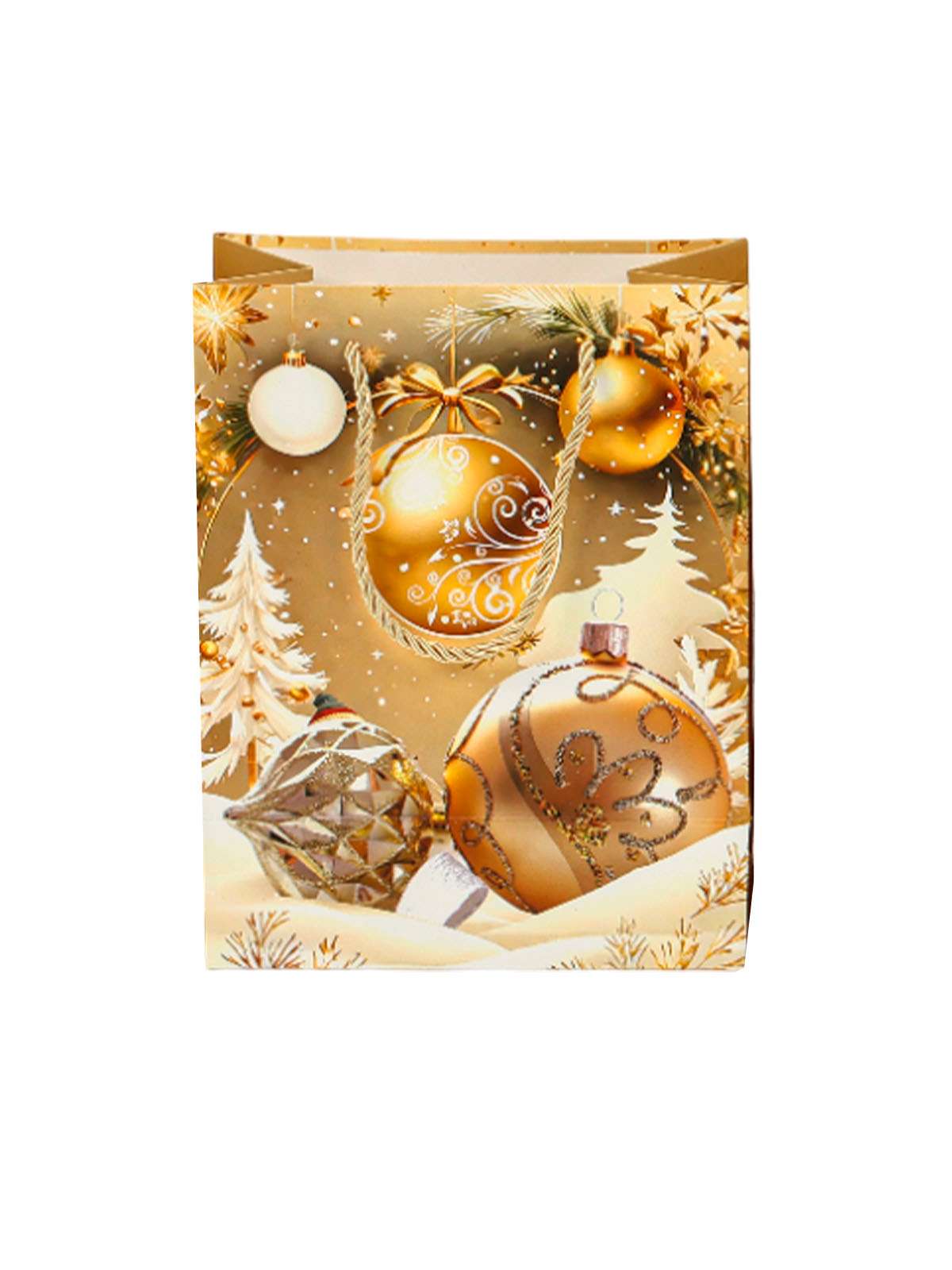 Пакет подарочный "Gold", 23*18*10 см (XMASGB292)