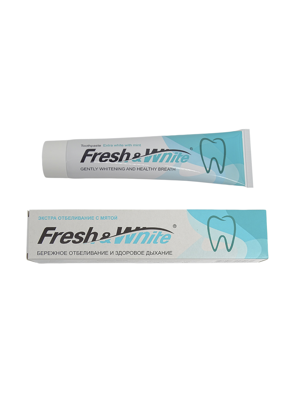 Зубная паста FRESH&WHITE"Эсктра отбеливание с мятой" 135г.