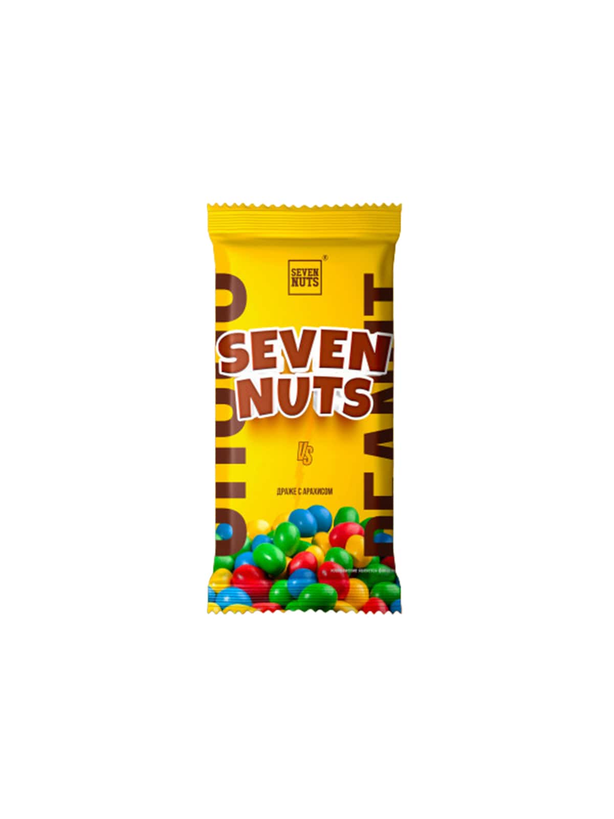 «SEVEN NUTS» Драже "Арахис в мол. шок.глаз. в хруст.разноцвет. оболочке", 45г.