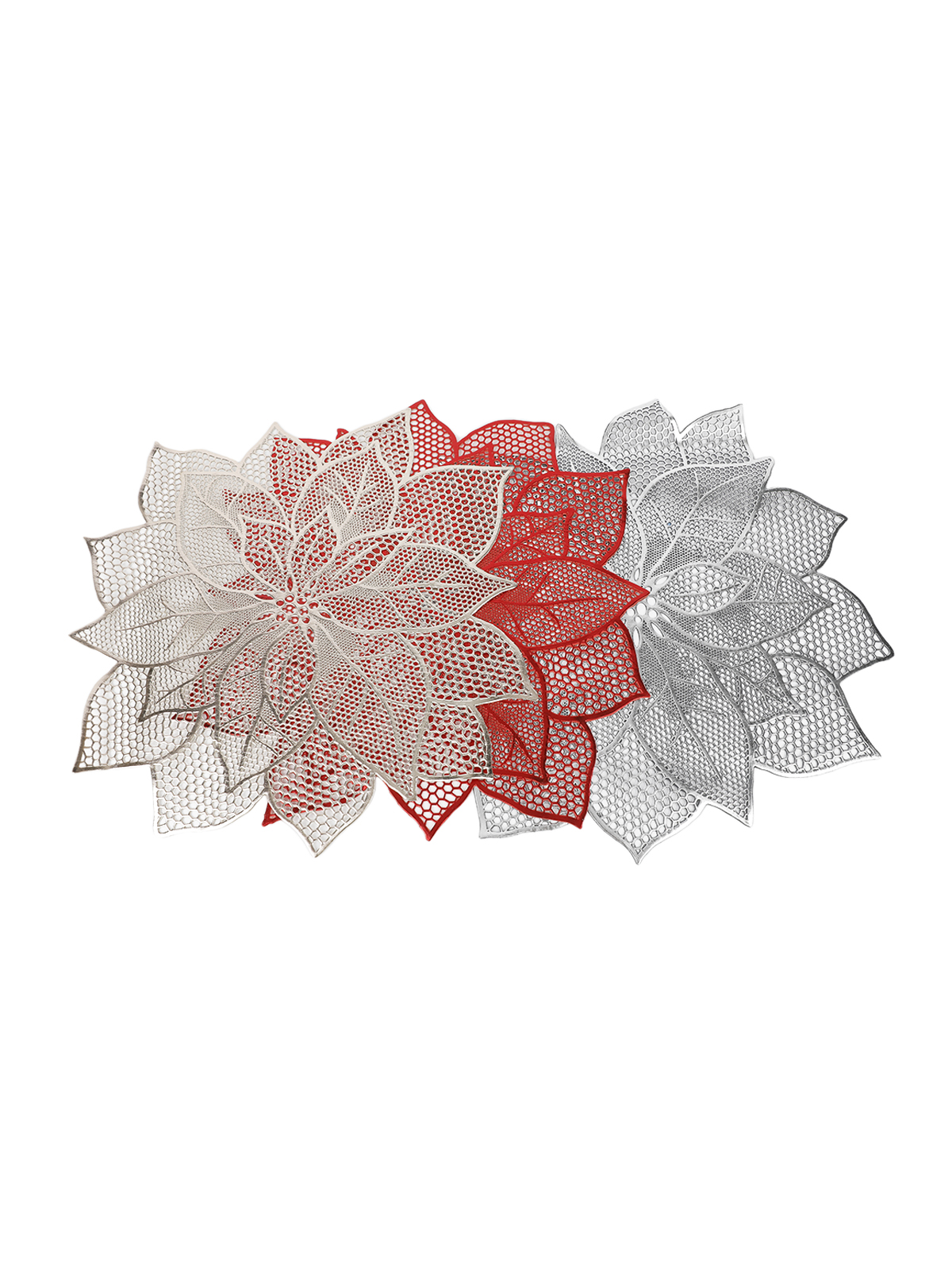 Салфетка сервировочная "Кружевной цветок", d=40 см, микс цвета