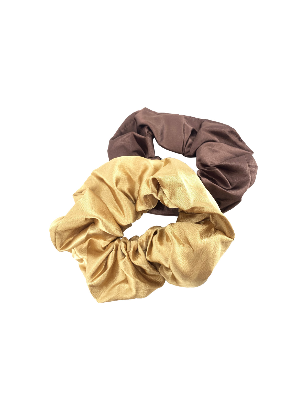 Резинки для волос 2шт на блистере "Bright collection", 2 цвета (золотой, бронзовый)