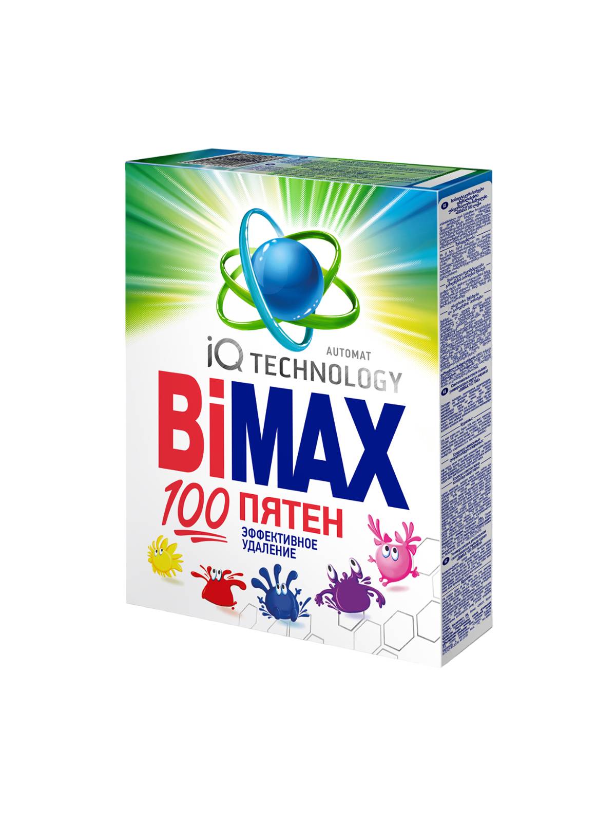 Средство моющее синтетическое порошкообразное универсальное 100 пятен BIMax, 400г