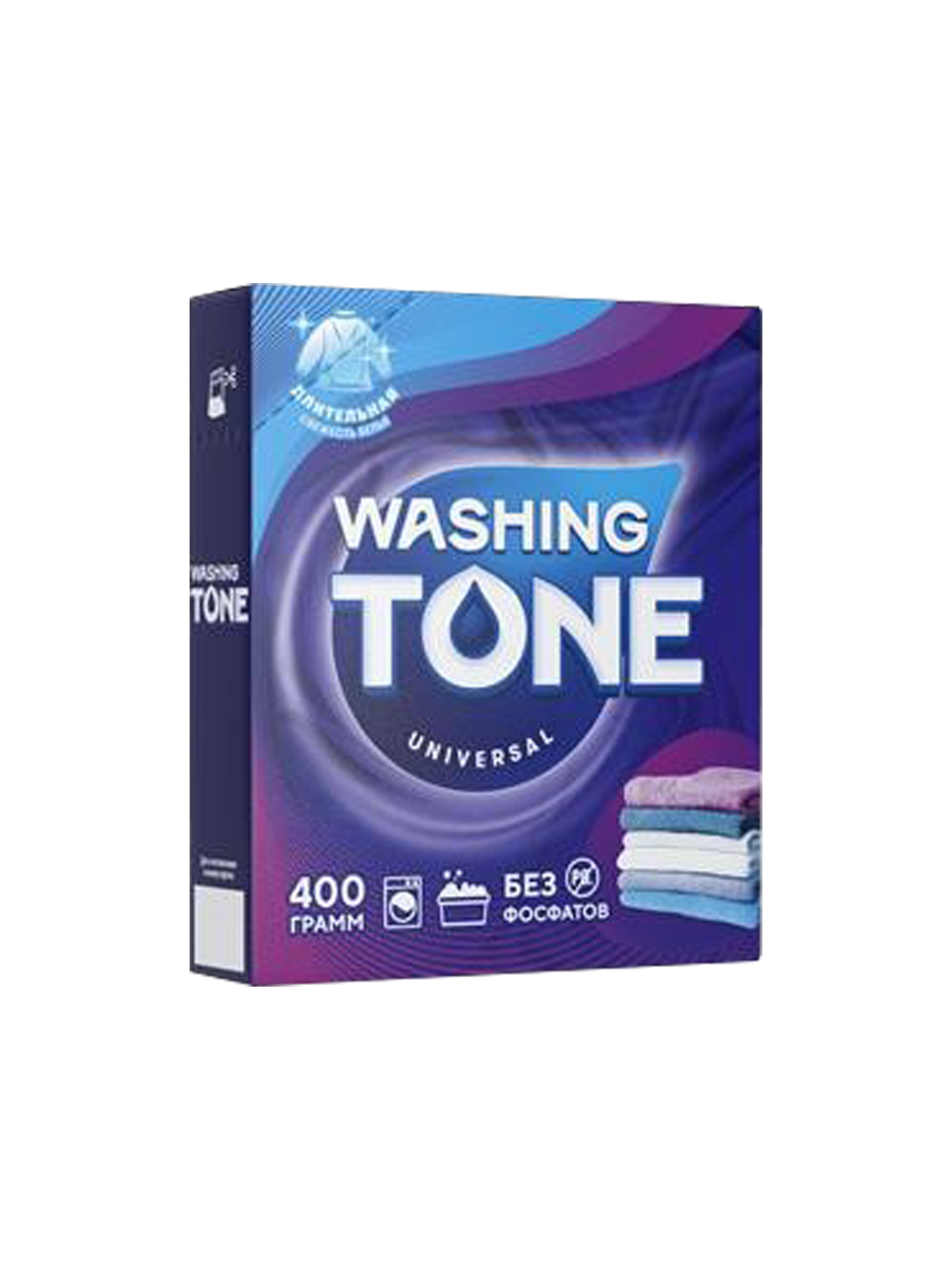 Ср-во моющее синтетич. порошкообр. "Washing Tone" "Универсал Автомат", 400 г