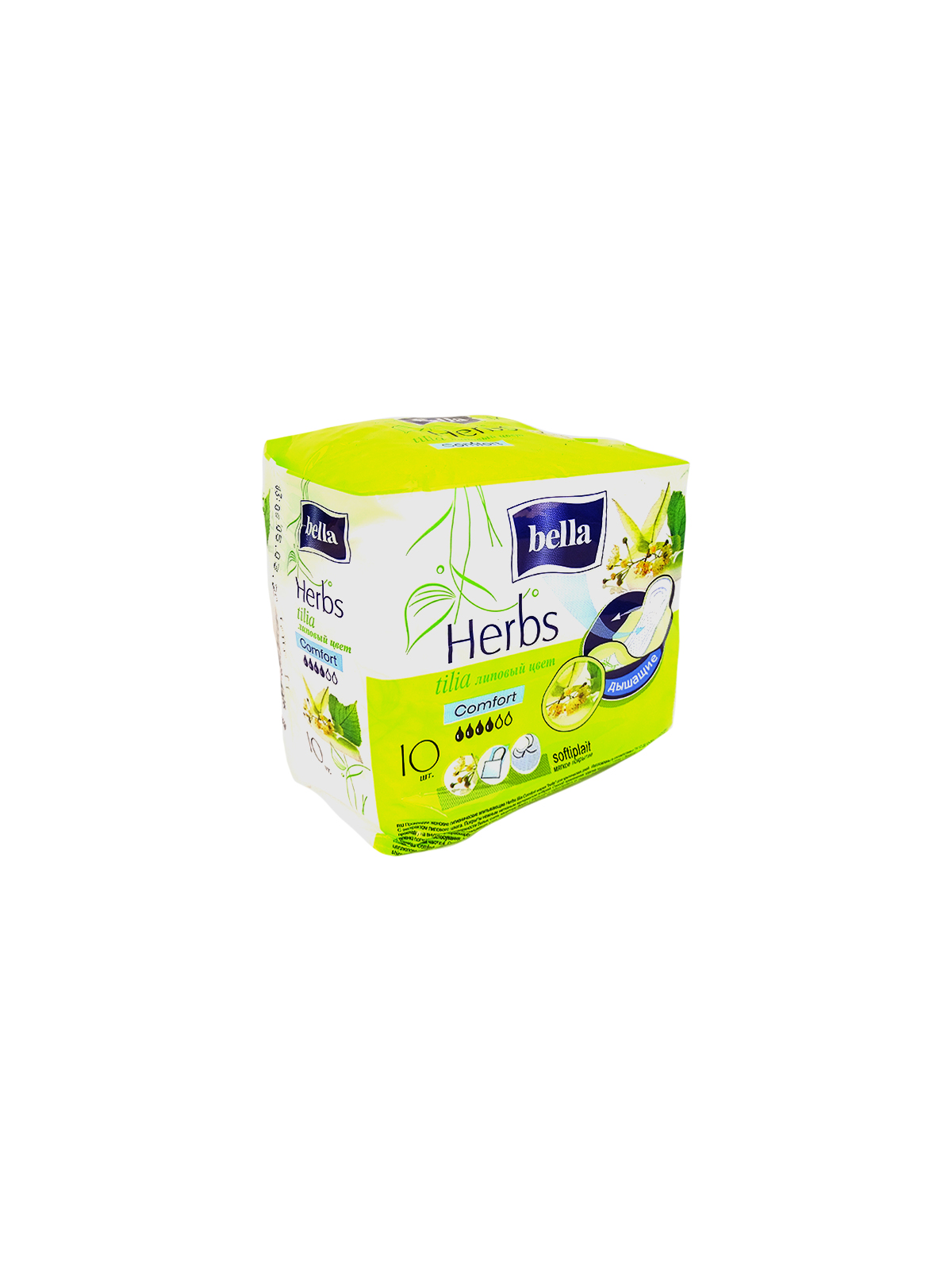 Прокладки женские гигиенические Bella Herbs Tilia Comfort 10 шт.