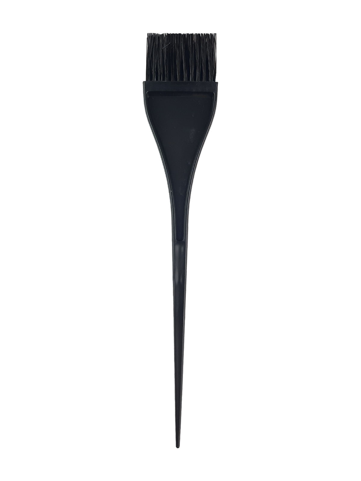 Кисточка для покраски волос, узкая, цвет черный 21 см 104