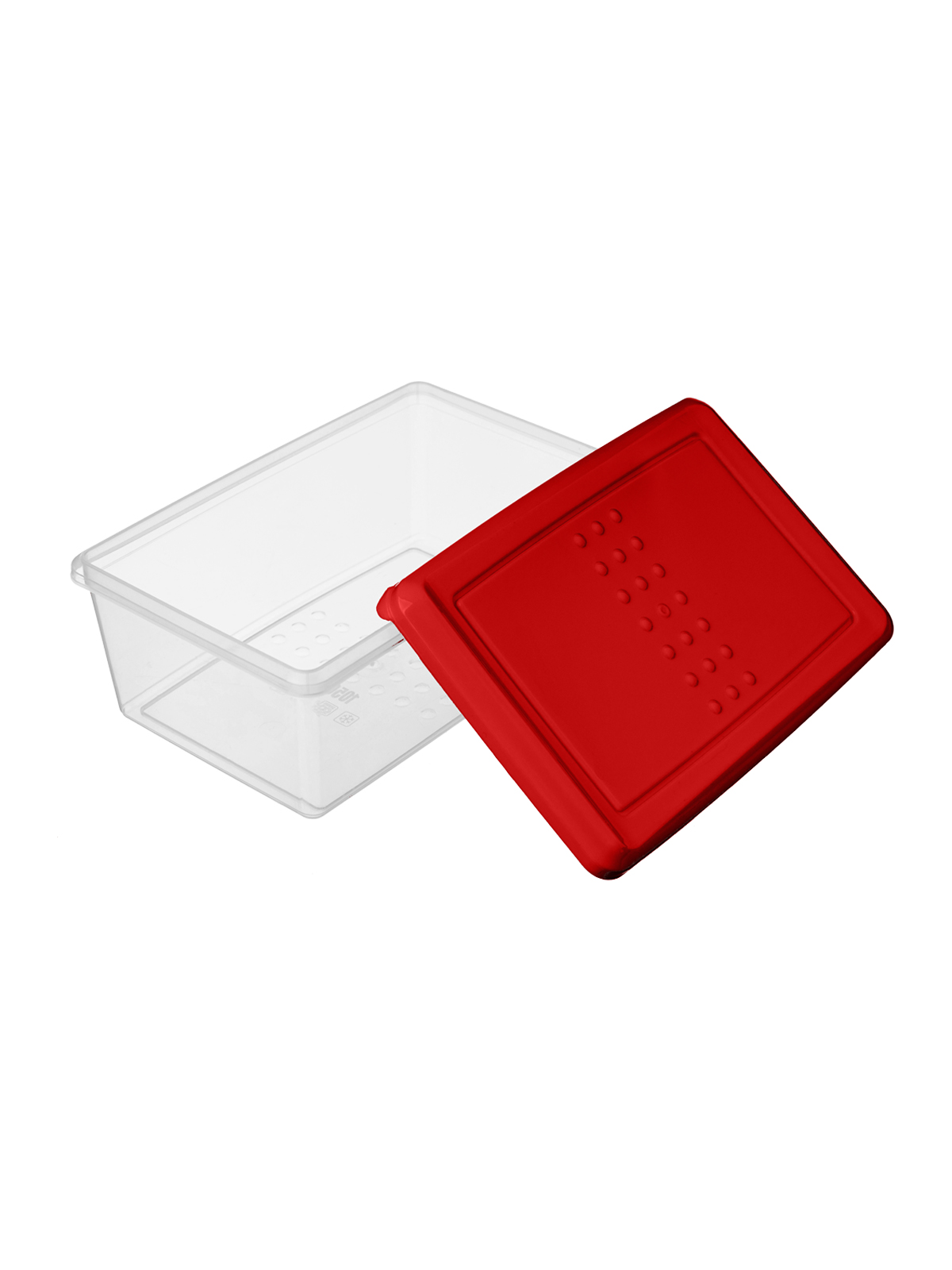 Контейнер для продуктов "Asti" прямоугольный 1,05л (красный)
