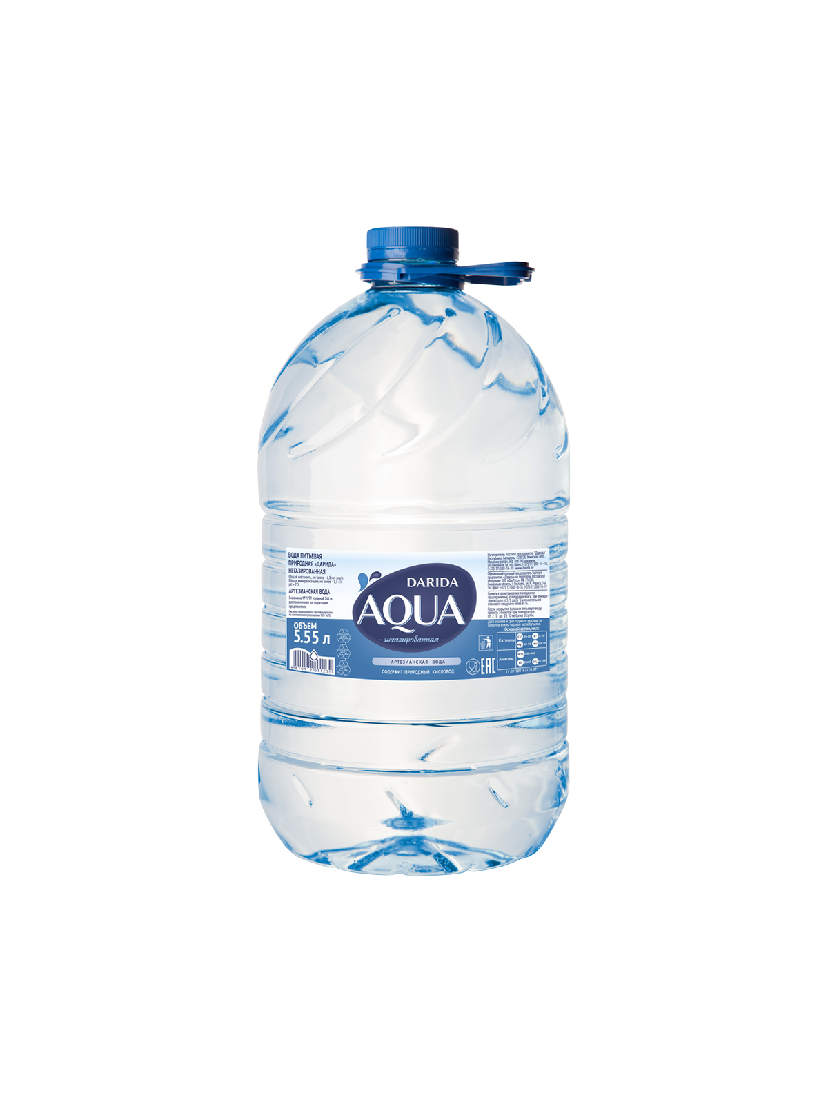 Вода питьевая  природная "Дарида" негазированная, 5,55 л