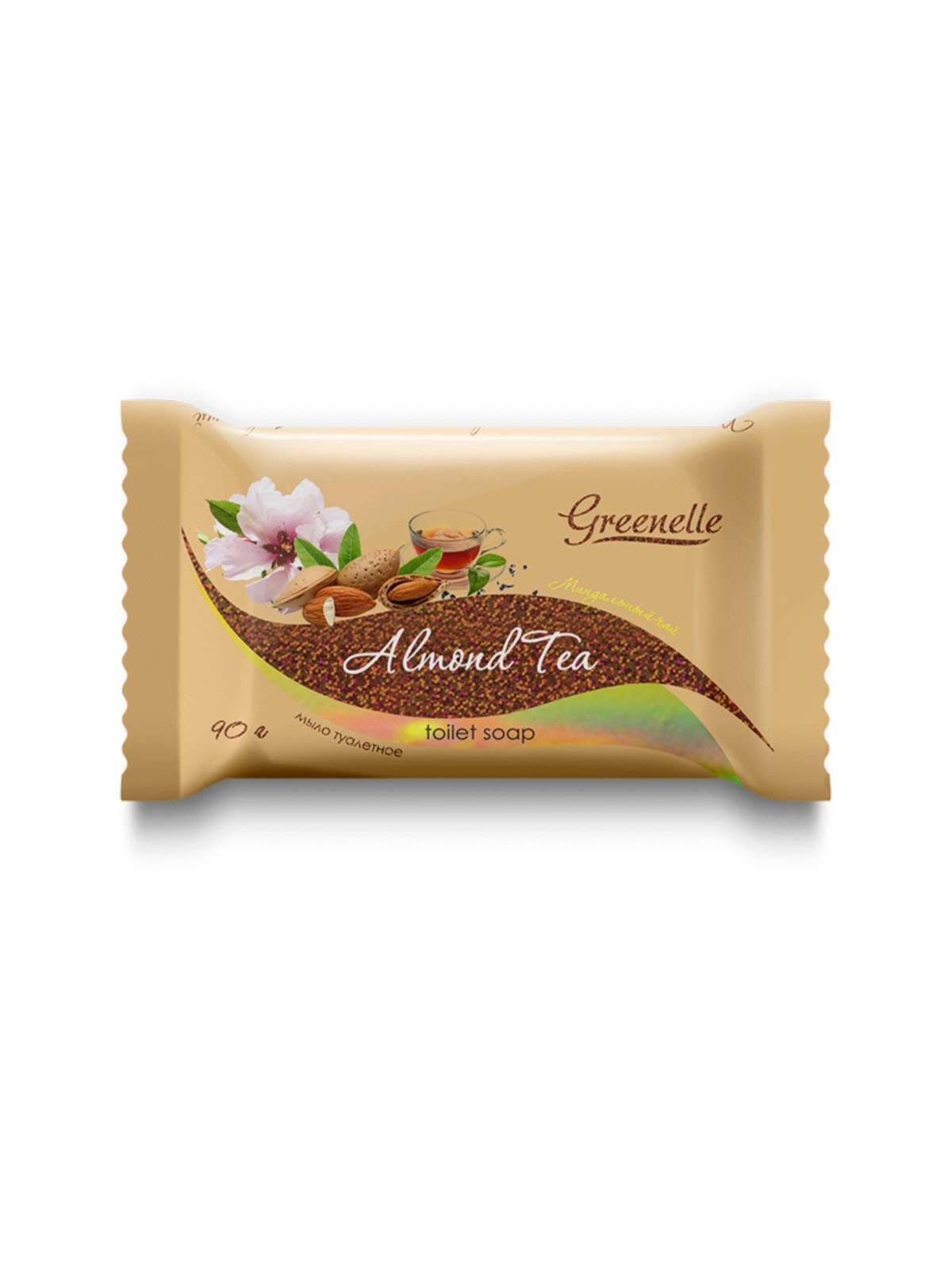 Мыло туалетное твердое "Миндальный чай", Toilet soap "Almond tea", 90 гр