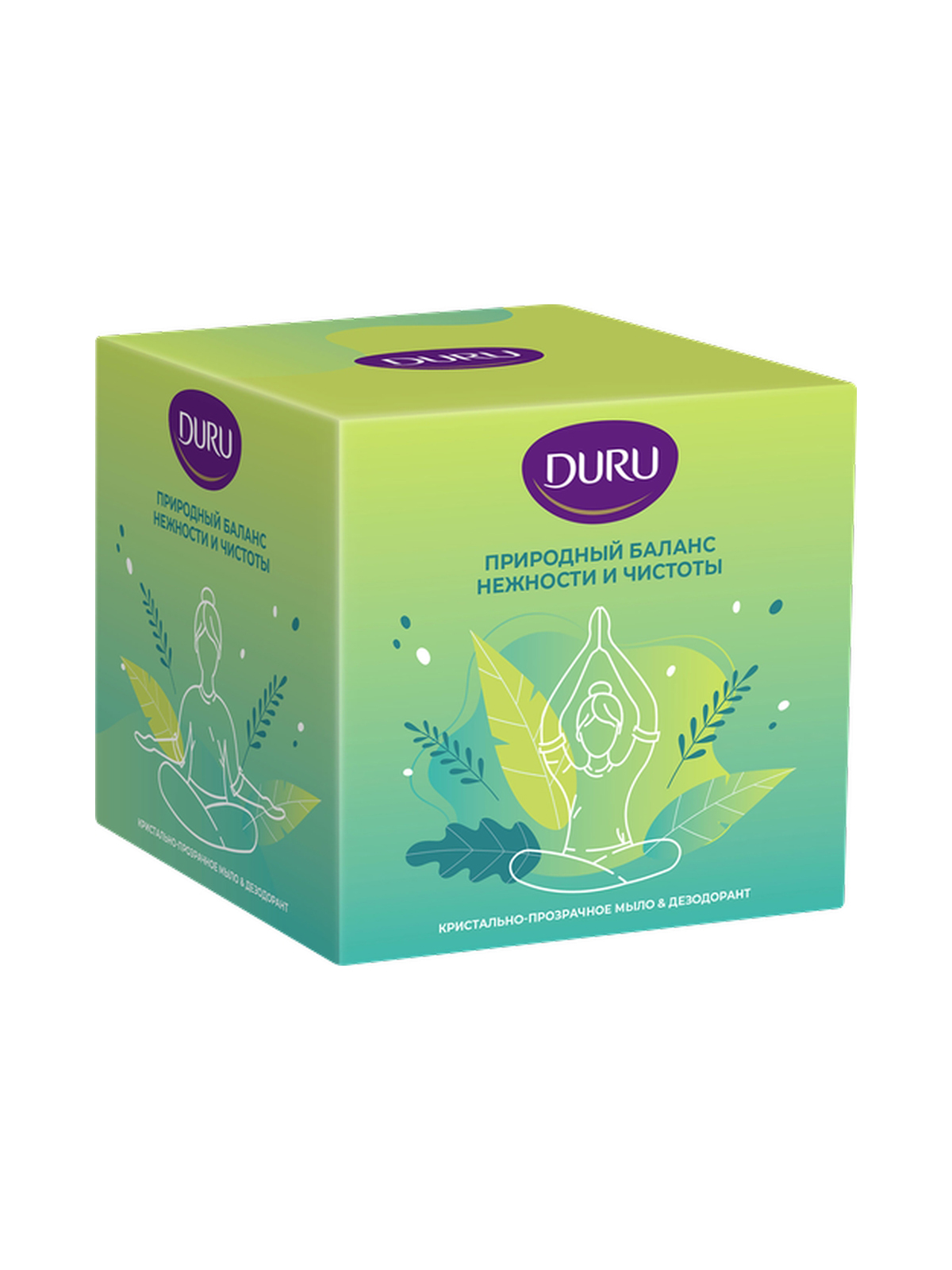 Набор косм.прозр мыло DURU CRYSTAL Hydro Pure Aloe Vera с Алоэ вера 106г+Дез шар д/женEMOTION NATURAL BREEZE 50мл