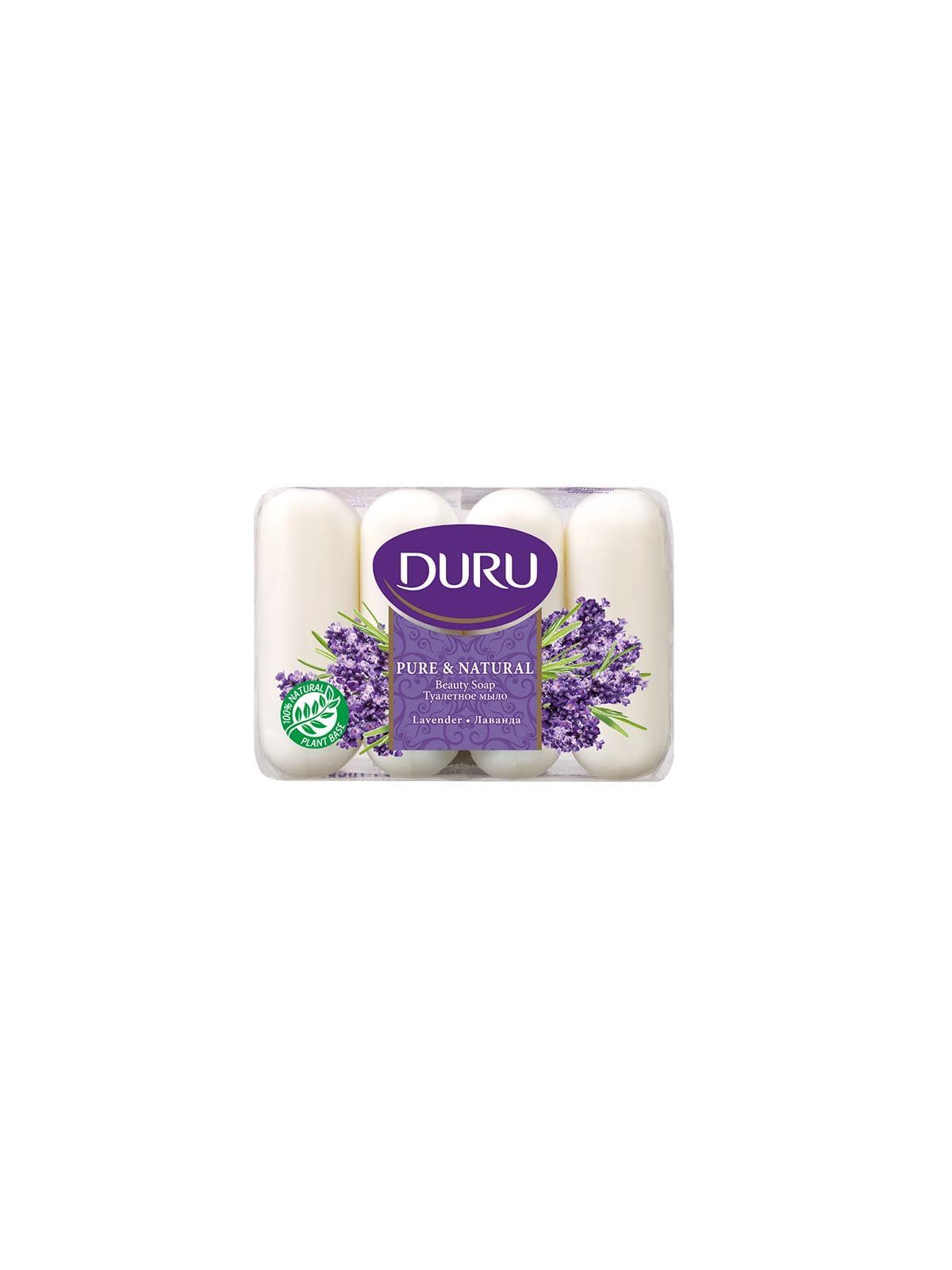 Мыло туалетное Duru Pure and Natural 4x85г Лаванда