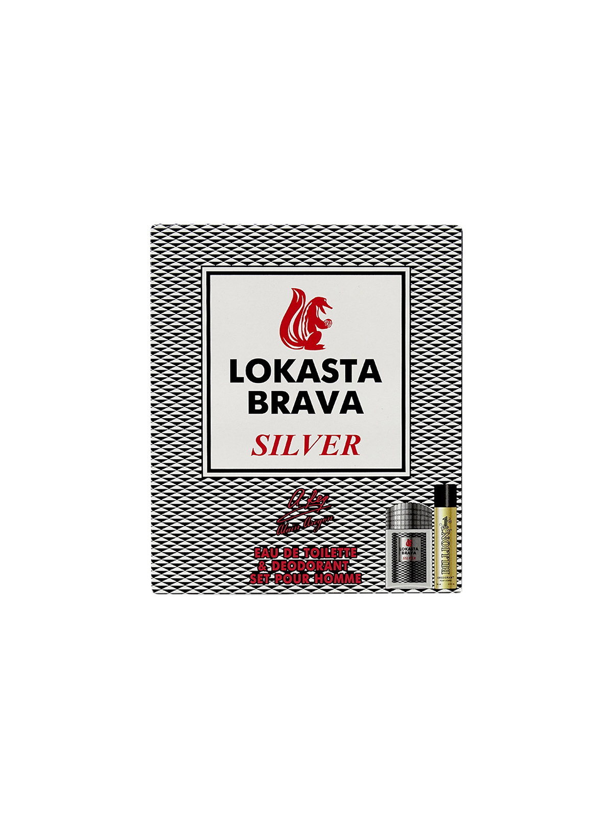 Набор LOKASTA  BRAVA SILVER (т/в 100 мл + дезодорант 75 мл)