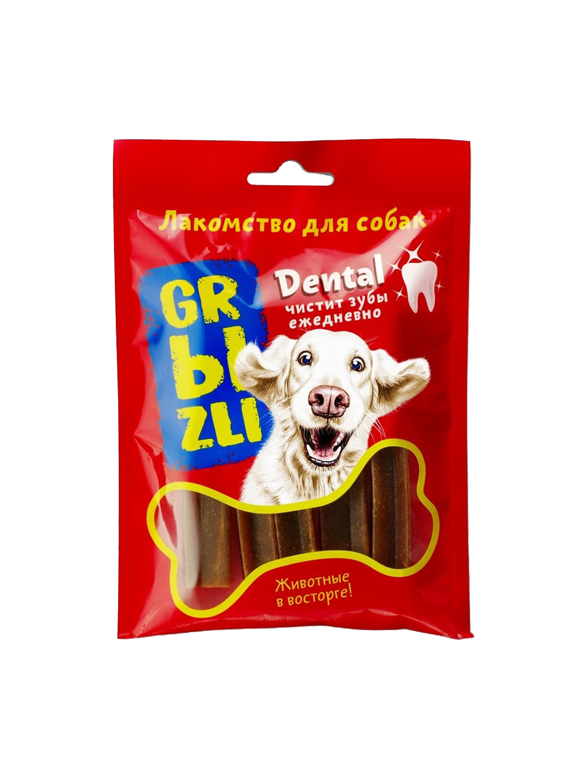 Лакомство GRЫZLI Dental жевательное для собак мелких пород, 150 гр, 15 шт