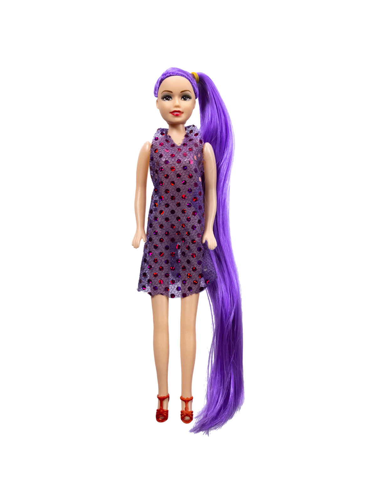 Кукла-модель с цветными волосами в ас-те