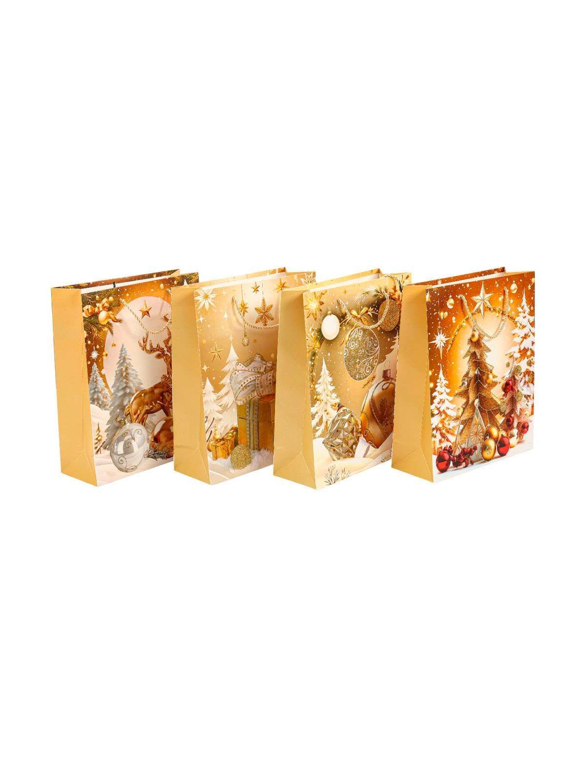 Пакет подарочный "Gold", 32*26*10 см (XMASGB293)