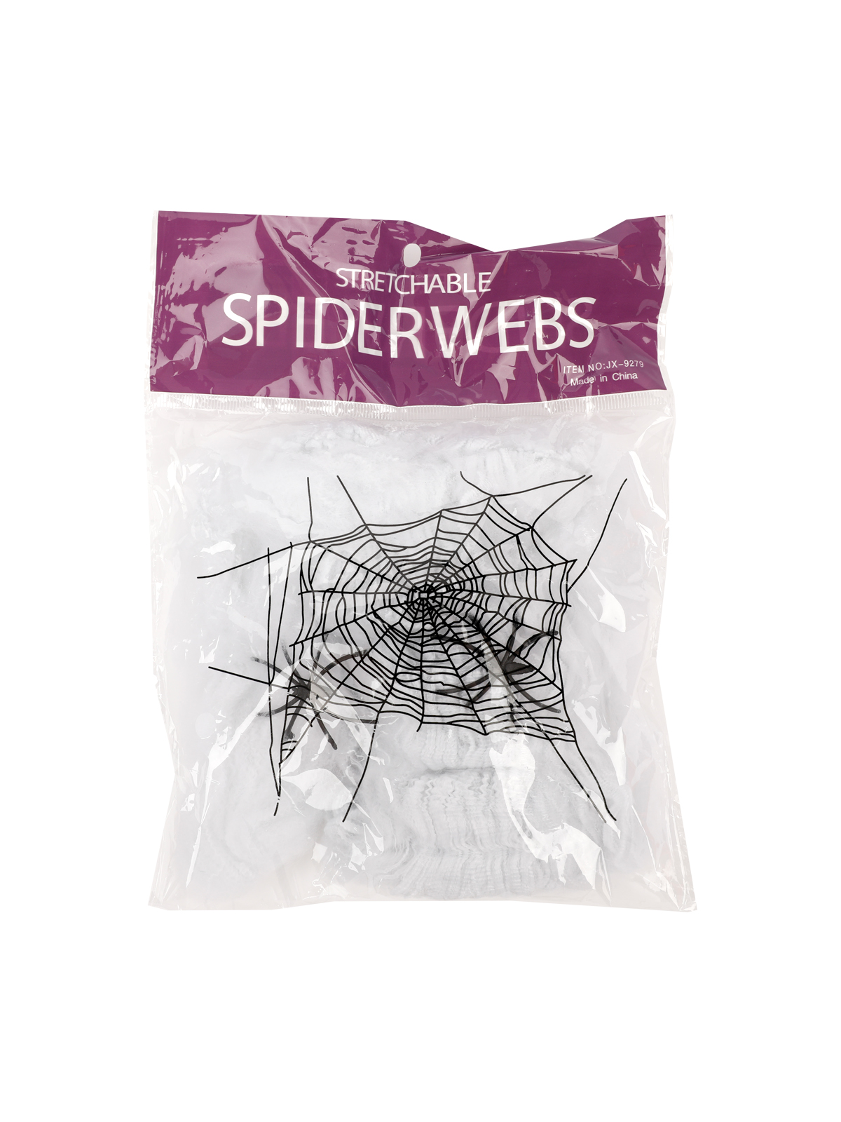 Паутина декоративная с двумя пауками, 40 г