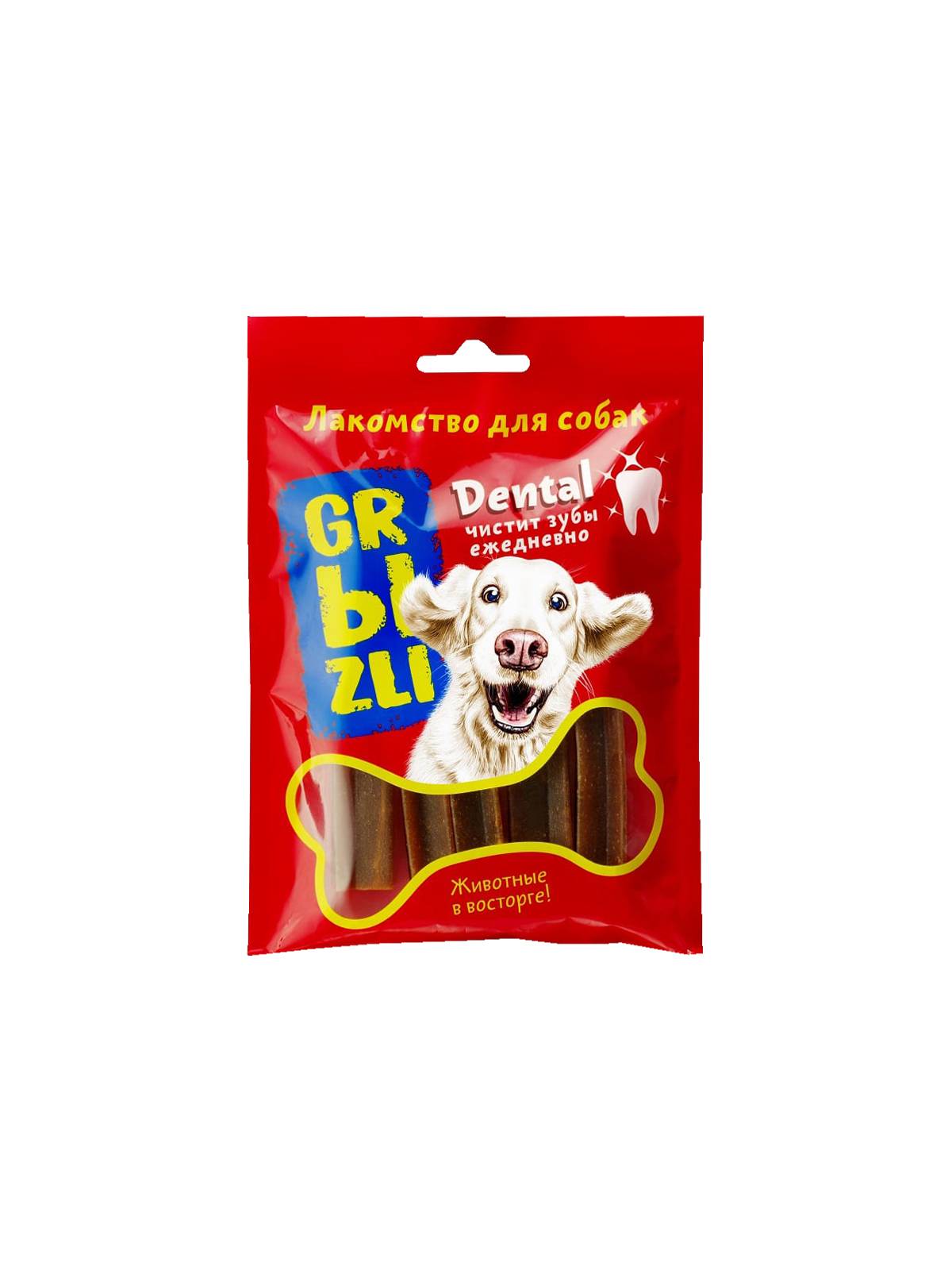 Лакомство GRЫZLI Dental жевательное для собак, 75 гр.