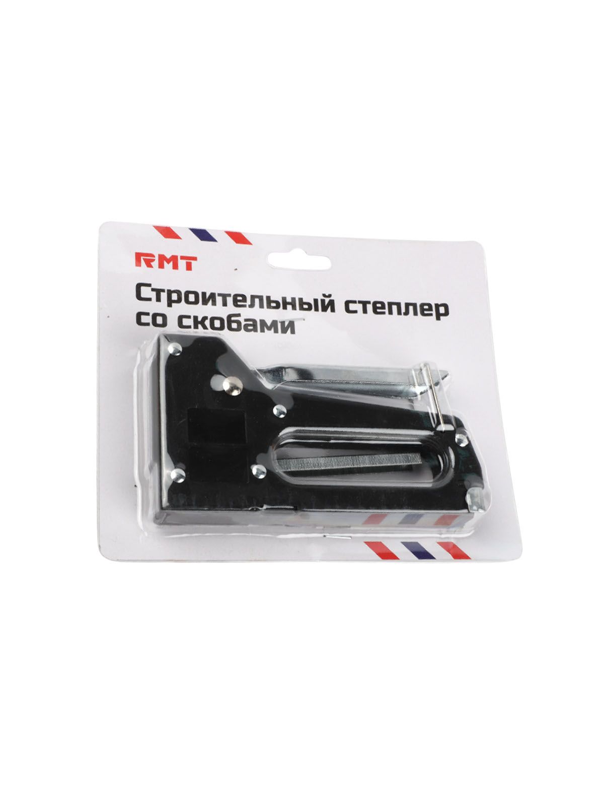 Степлер строительный универсальный со скобами (100 шт), 14 * 8 см (PX0511)