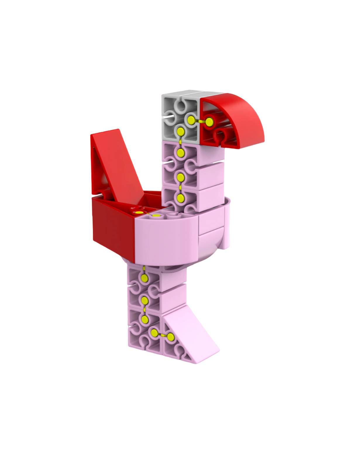 Конструктор пластмассовый "Ку-кубрики" Фламинго, 27 деталей
