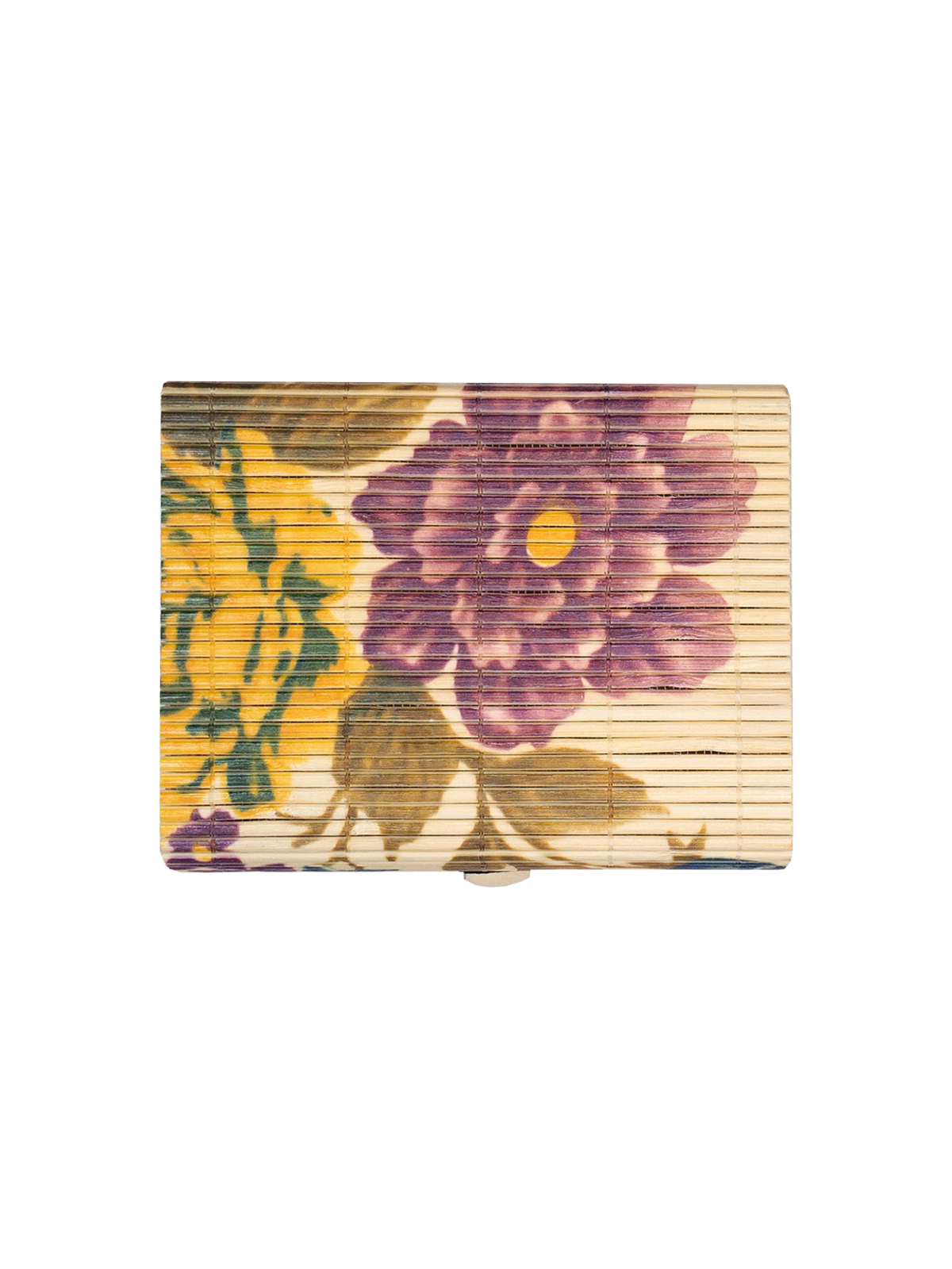 Шкатулка декоративная "Японский цветок", 12*9*5 см, бамбук (PM-253)