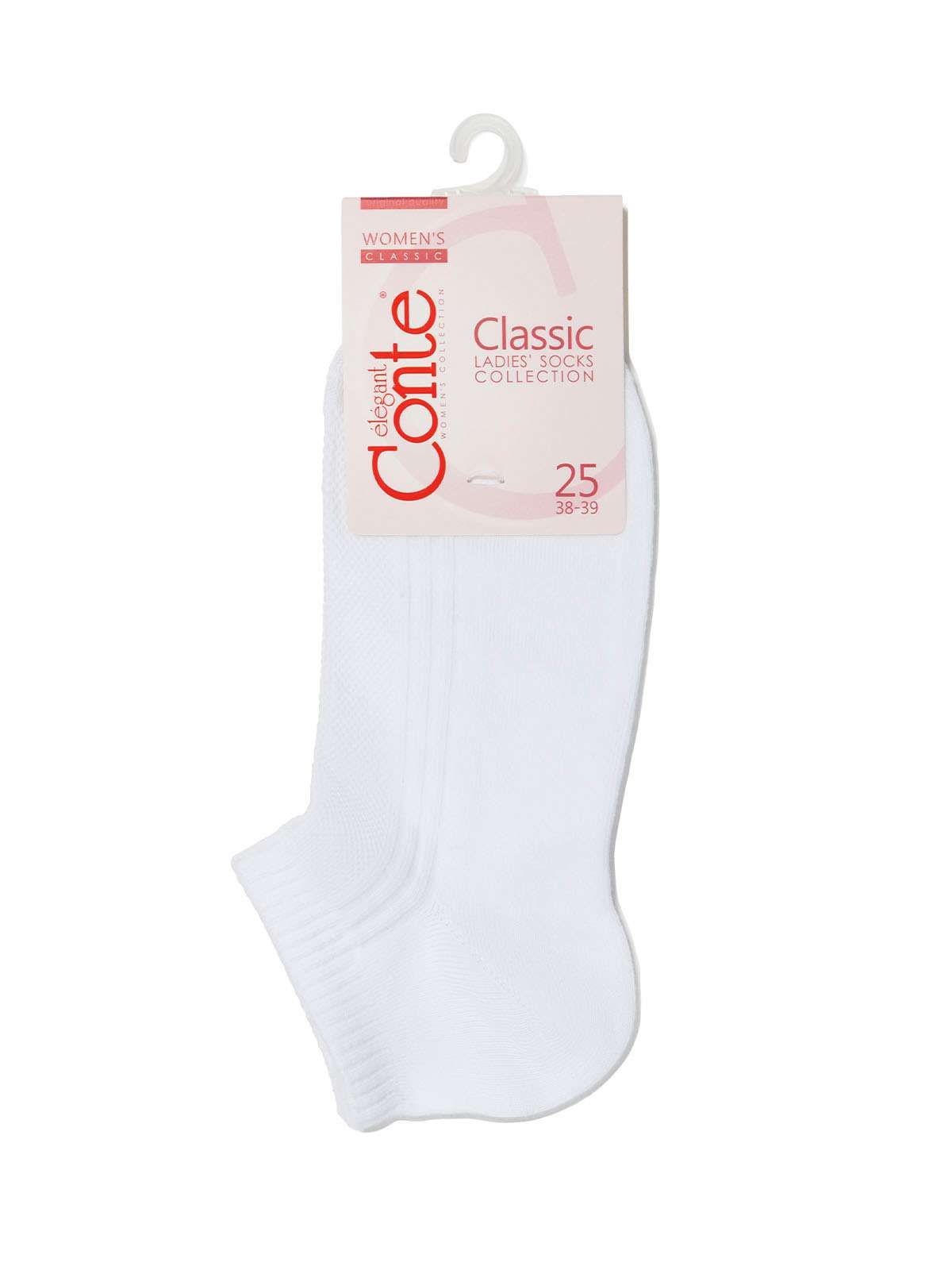 Носки жен. хлопковые CE CLASSIC (короткие) 7С-34СП, р.23-25, 016 белый