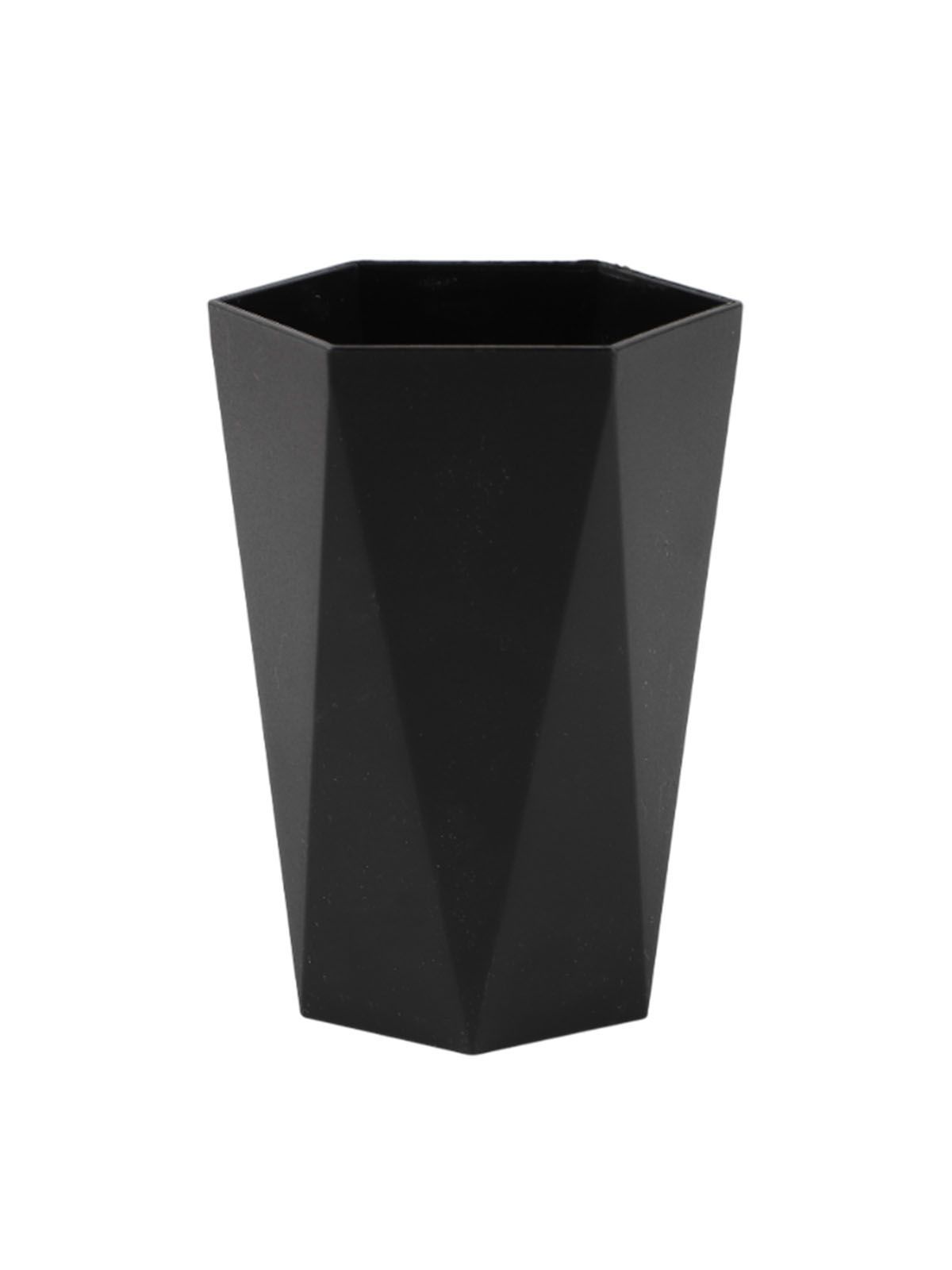 Стакан для зубных щеток "Modern black", 8.4*7.3*11.5 см (PZ008)