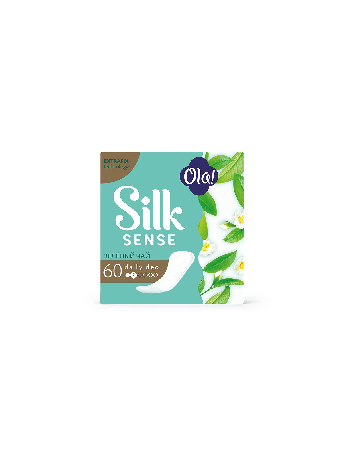 Прокладки ежедневные Ola! Silk Sense DAILY DEO Зеленый чай, 60 шт