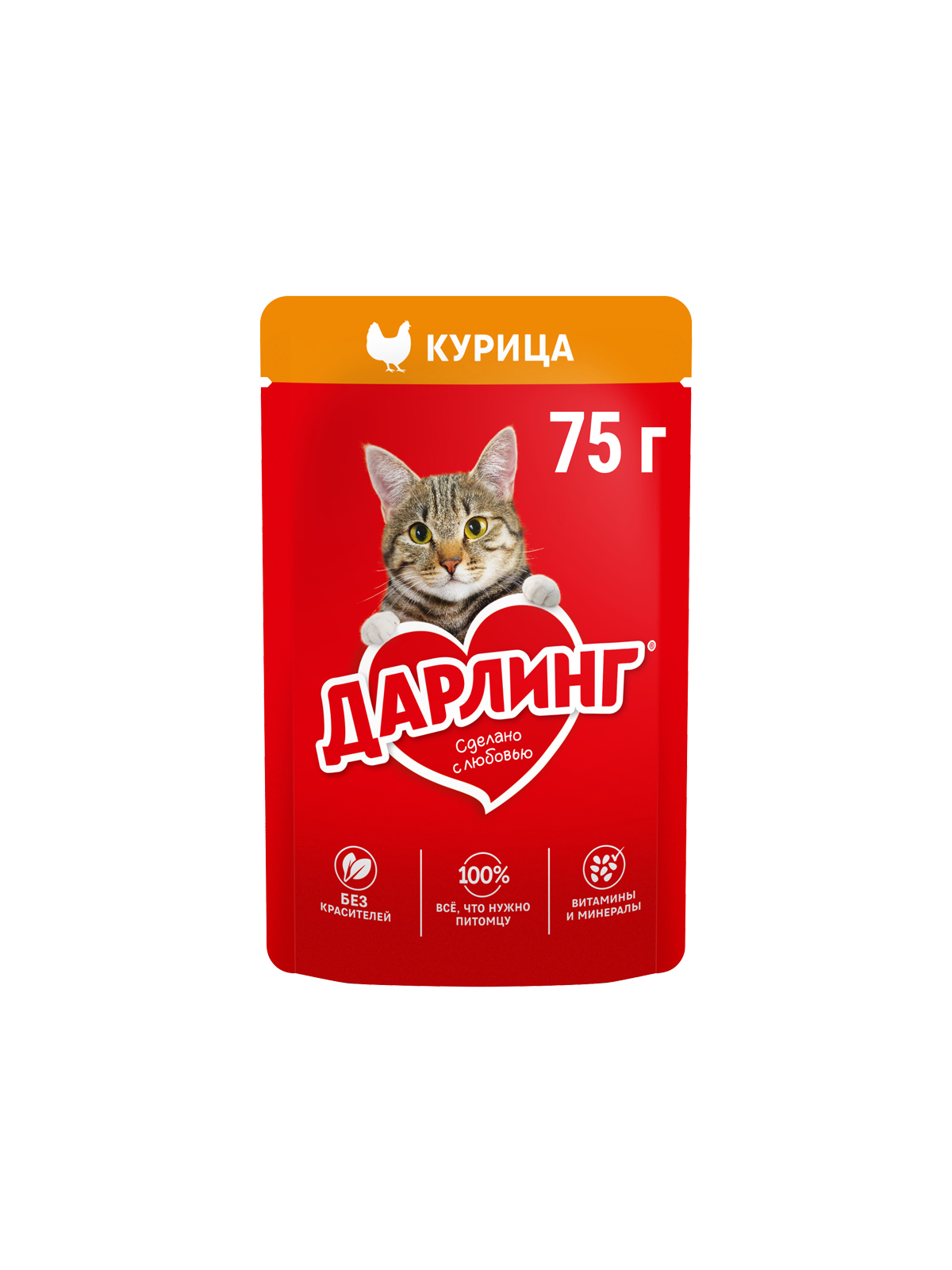 Дарлинг 75г Конс д/кошек курица в подливе