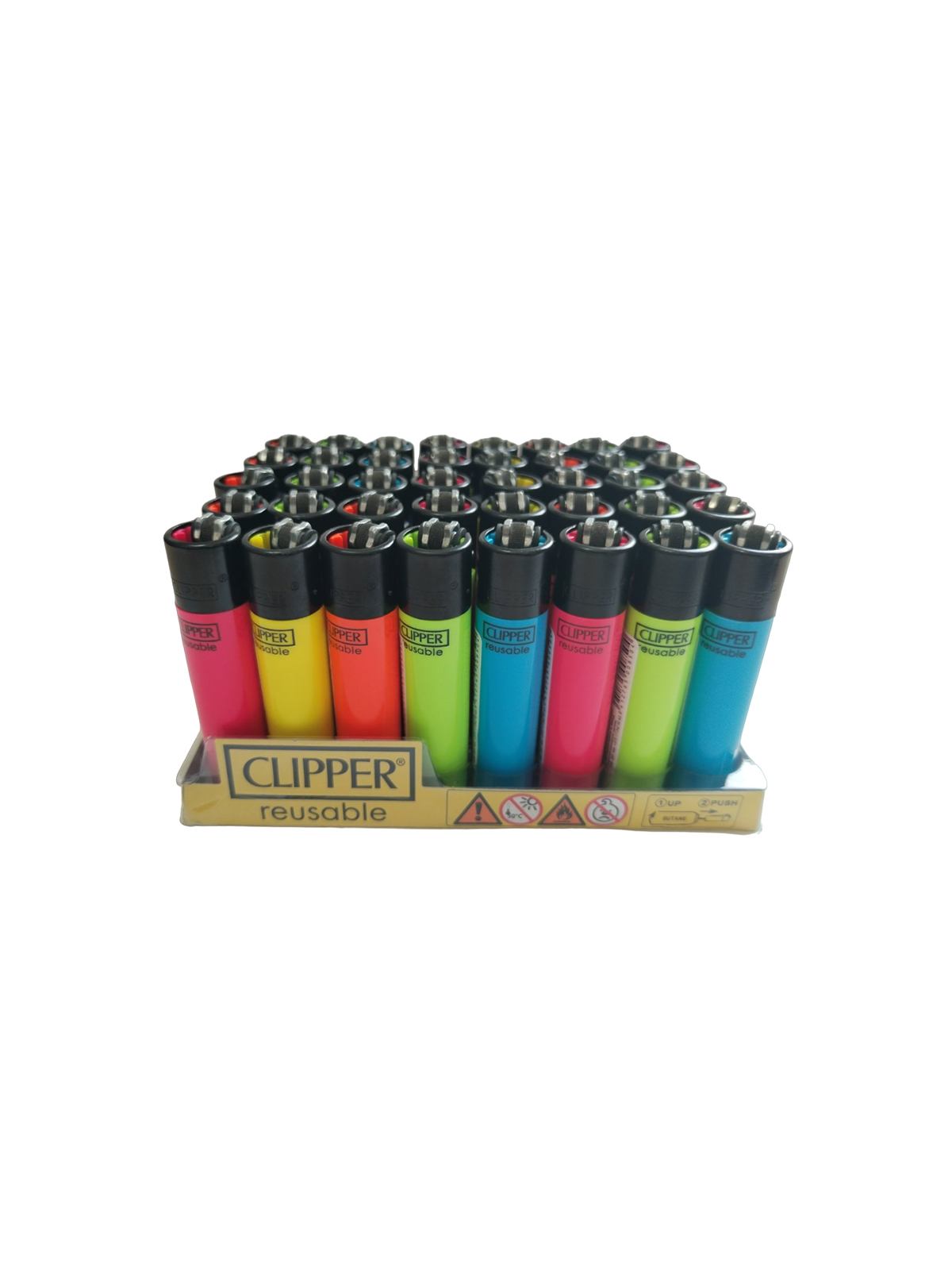 Зажигалка многоразовая CLIPPER CP11R LARGE BRANDED