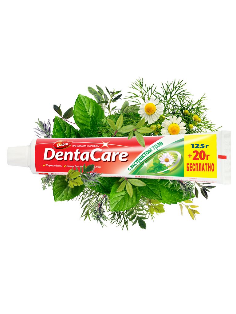 Зубная паста DENTA CARE с Экстрактом трав 125+20 мл