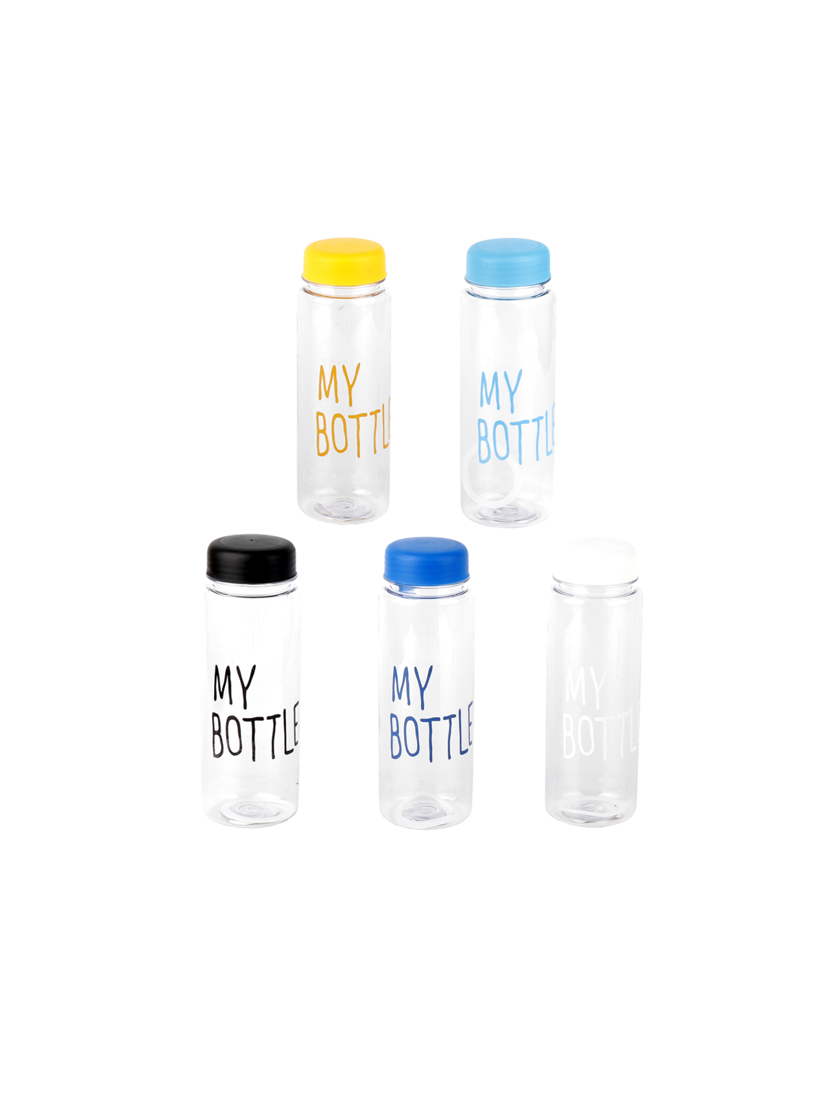 Бутылка "My bottle", 500 мл, пластик,  прозрачный, микс цветов