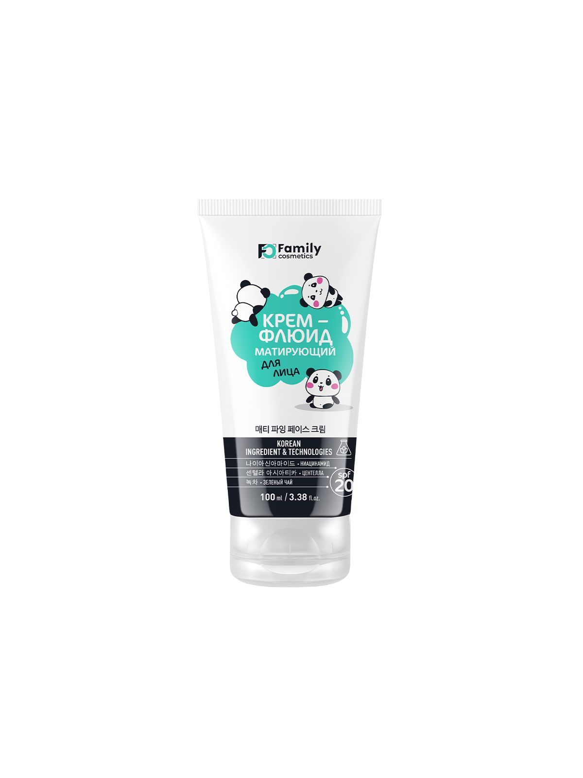 Крем-флюид матирующий для лица Family Cosmetics, 100мл