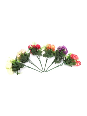 Букет искусственный "Гортензия", 5 цветков, 28 см
