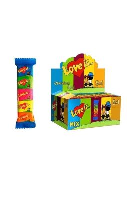 Жевательная резинка ассорти вкусов "Love is...", 5 шт, 21г.
